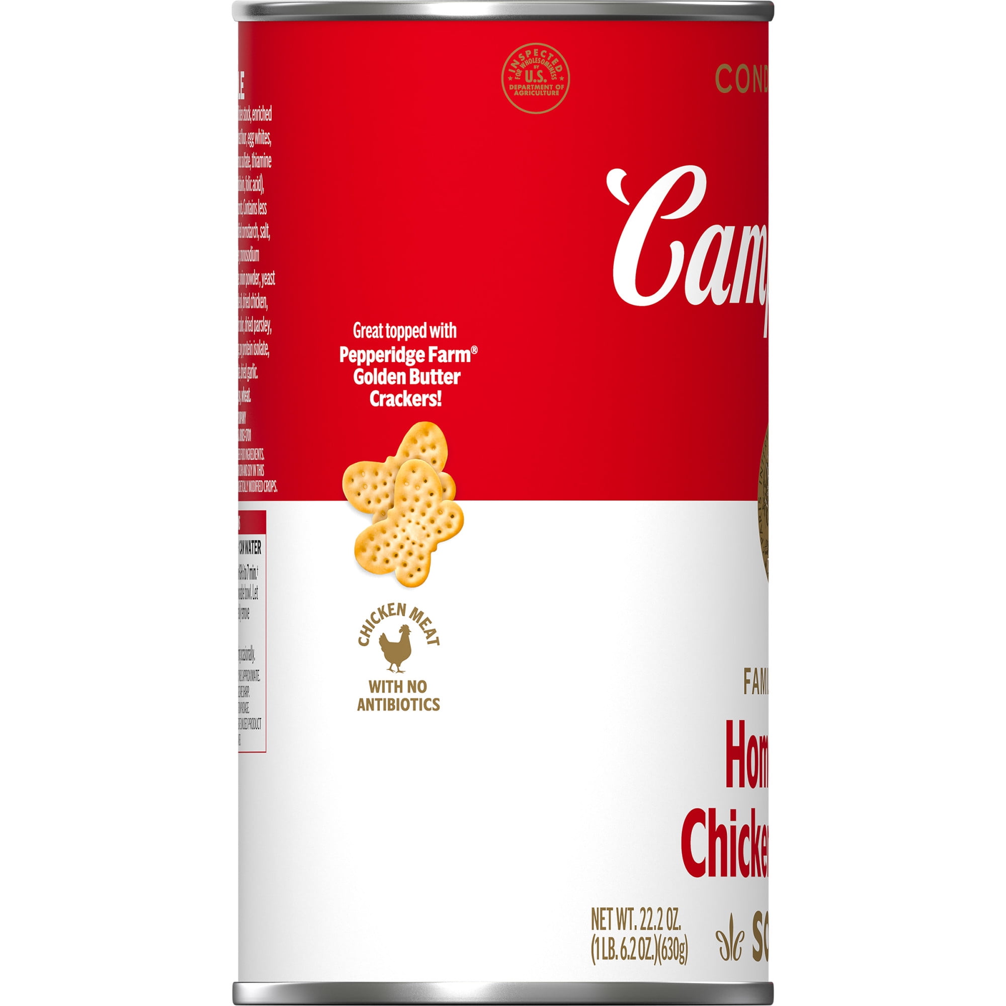 Campbell's Condensed Homestyle Chicken Noodle Soup (Family Size, 22.2 oz) la2v9