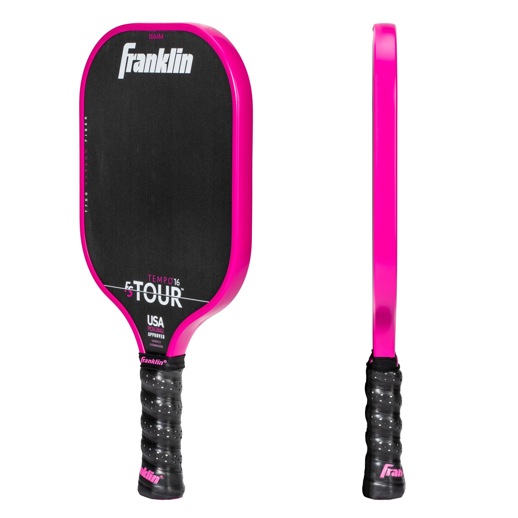 Franklin Sports FS Tour Series Pickleball Paddle - Carbon Fiber Surface - Pro Player Performance (Pink, 8.8 oz) y20ni