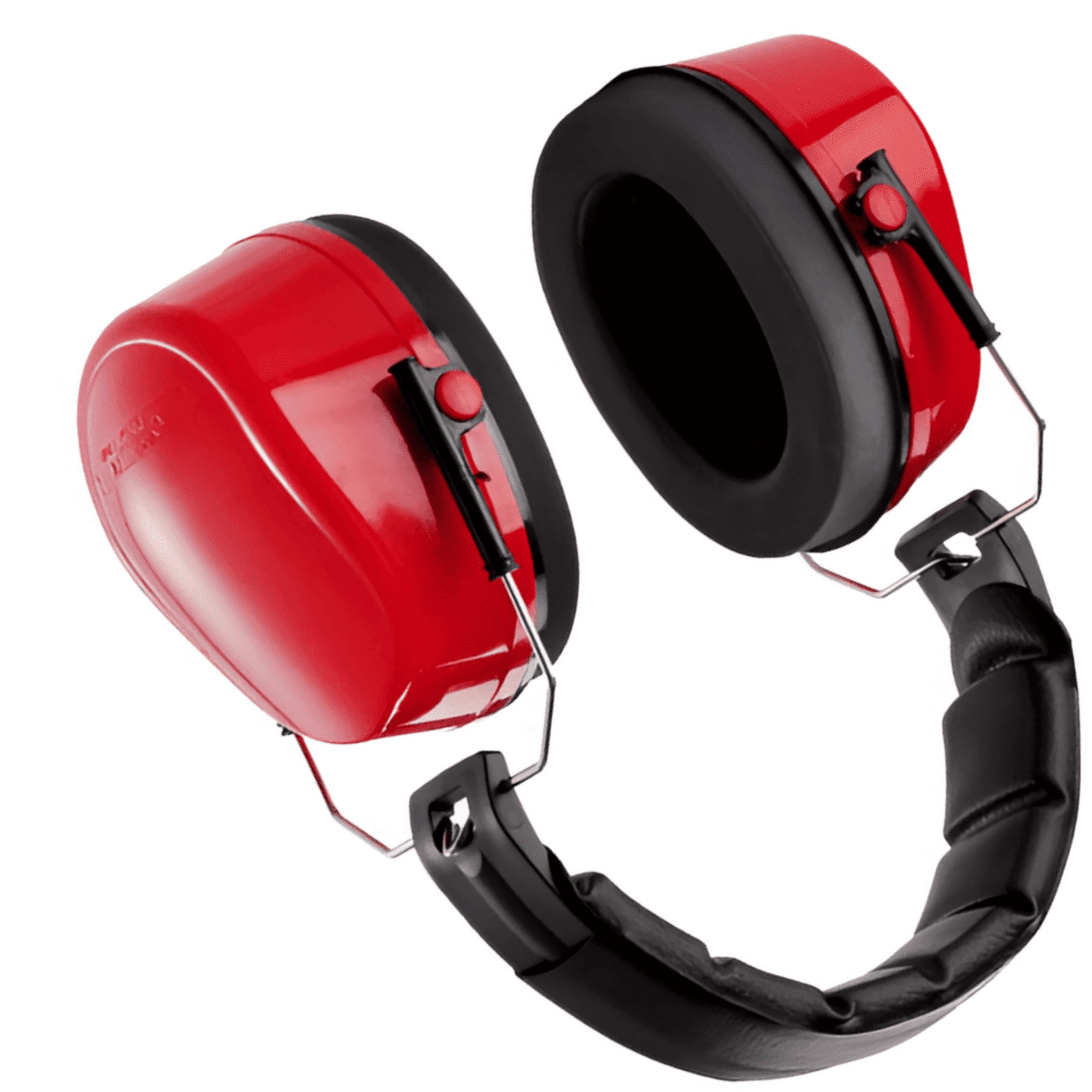 Sanoxy Low-Profile Hearing Protection Earmuffs, NRR 23 Noise Reduction Safety Gear (Red, One Size) 79xnk