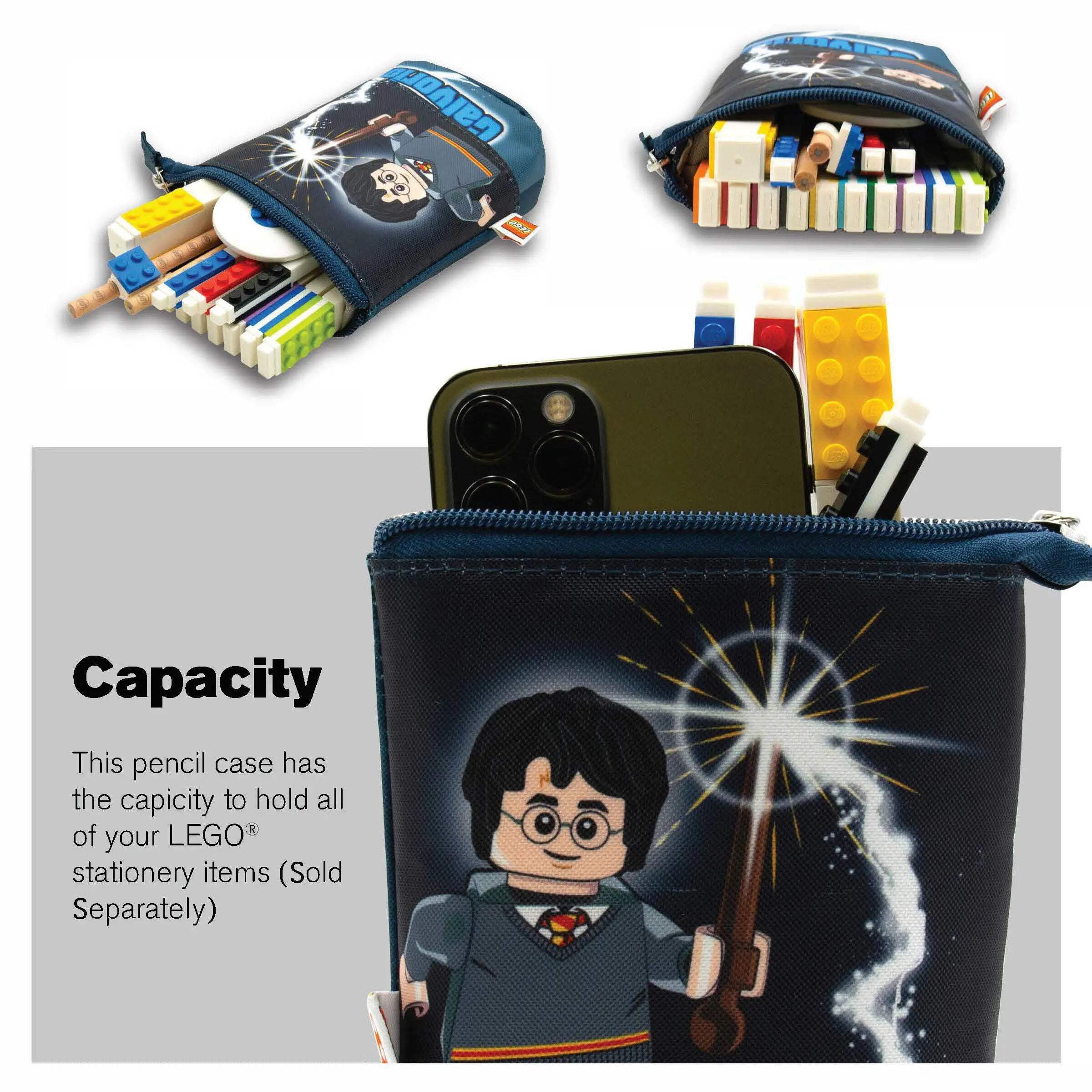 IQ LEGO Harry Potter Pop Up Pencil Case (Multicolor, 5.5 in x 8 in) fvehh
