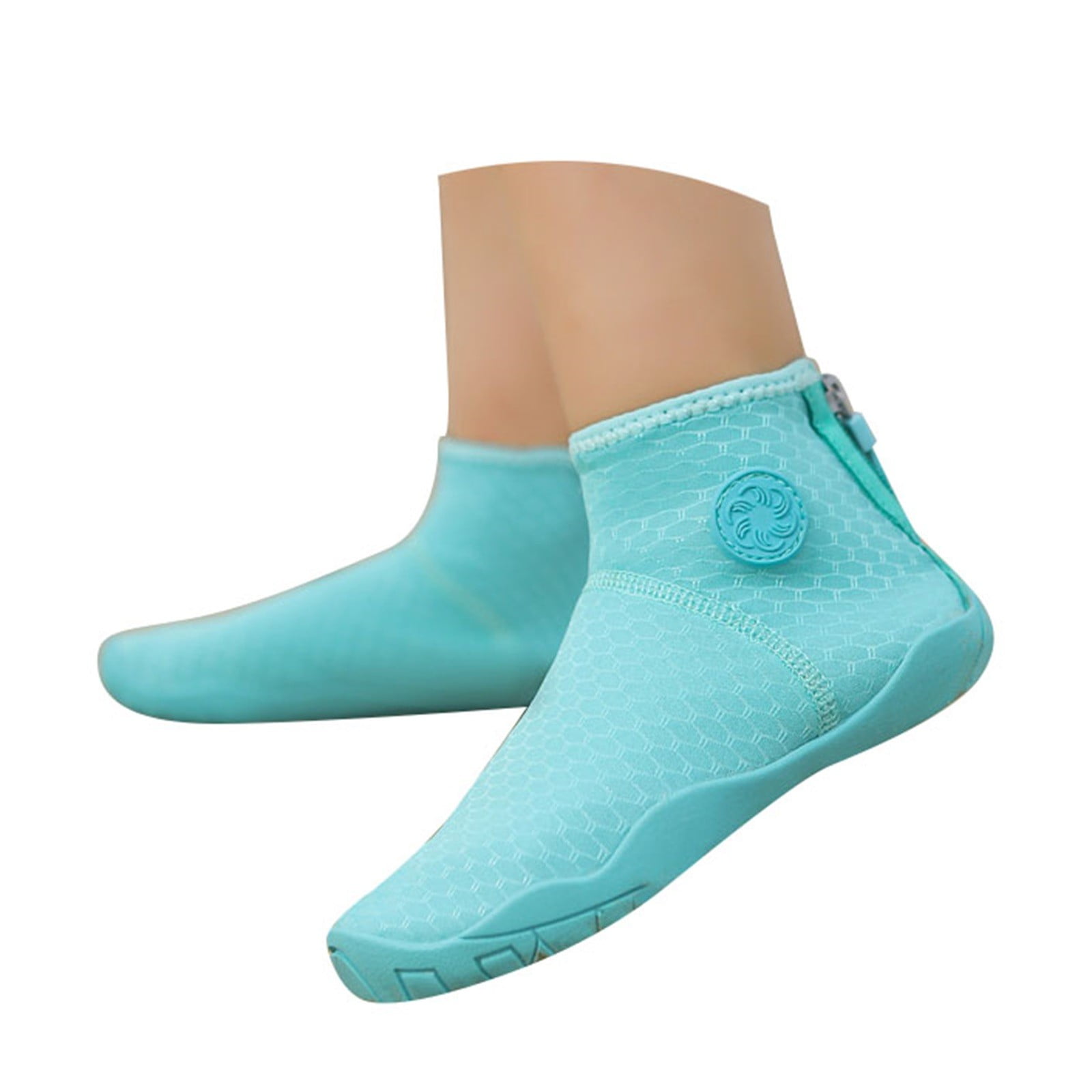 Otqutp Kids Water Shoes Quick-Dry Barefoot Swimming Socks for Beach Pool Surfing (Blue, 10 in) sjuge