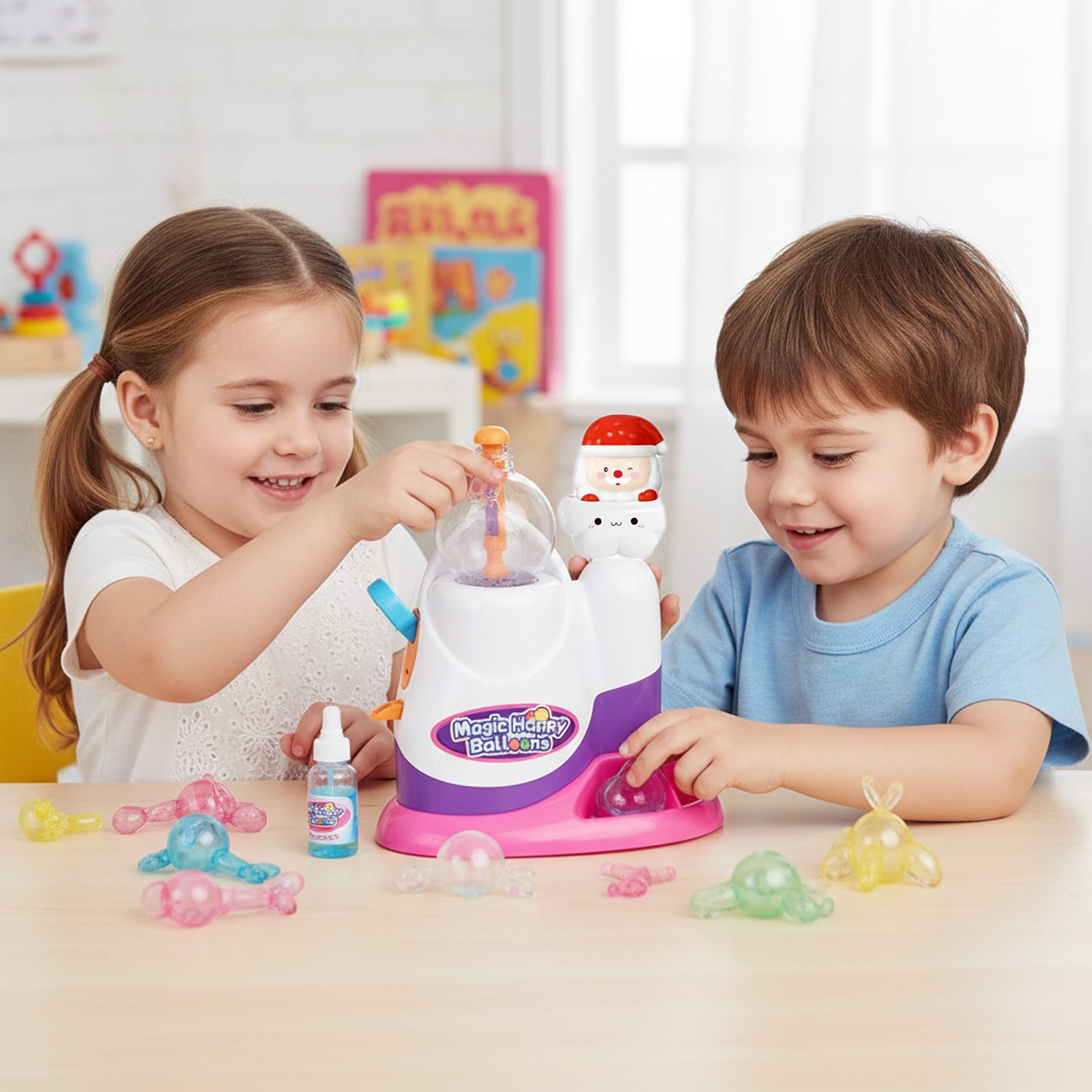 WYFCL DIY Sticky Balloon Maker Craft Kit with Pump and Accessories (Multi-color, 8.6 x 6.6 x 3.5 in) 35kkq