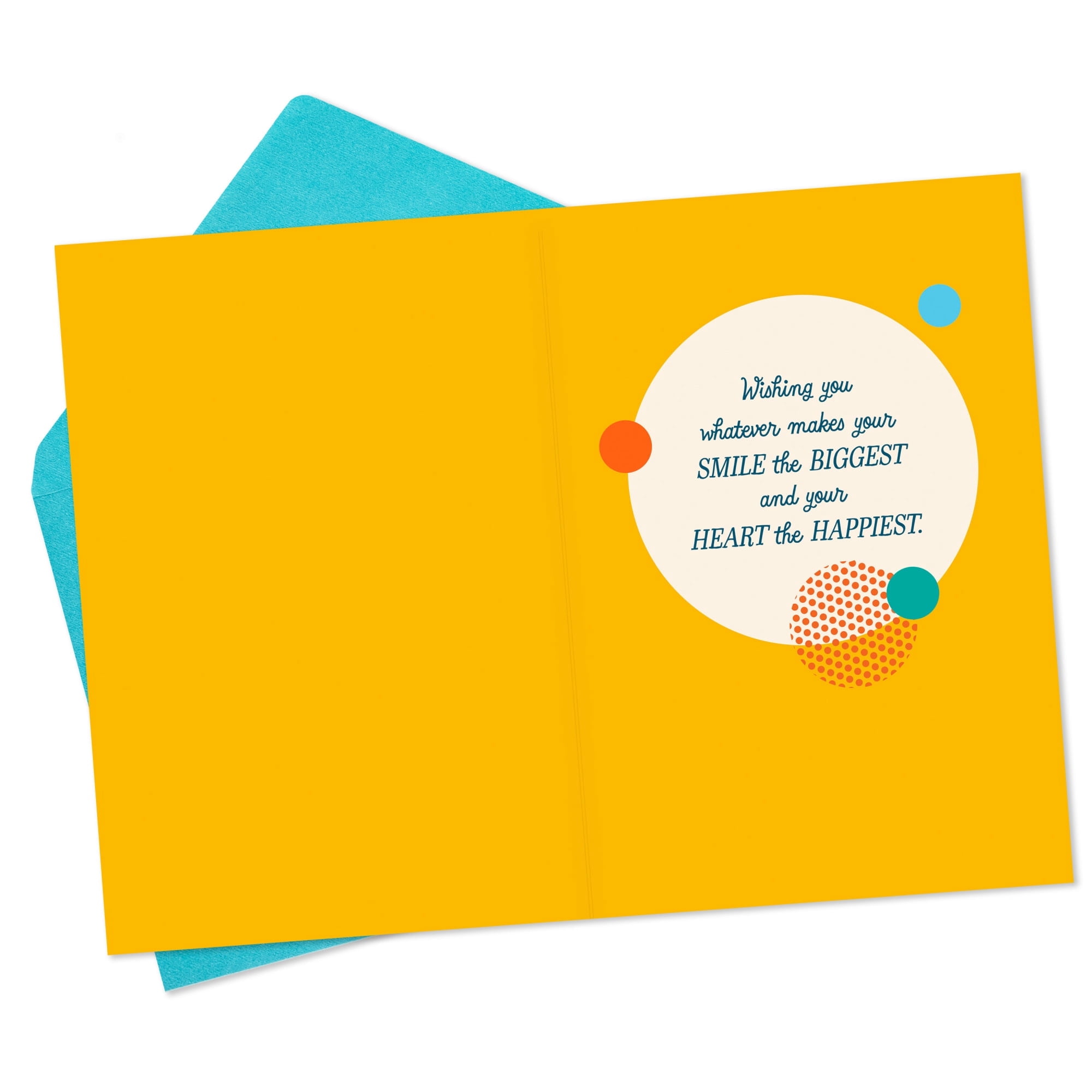 Hallmark Birthday Greeting Card, Vibrant Geometric Dots Design with Foil Accents (Blue, 5.75 in x 8.25 in) a5z97