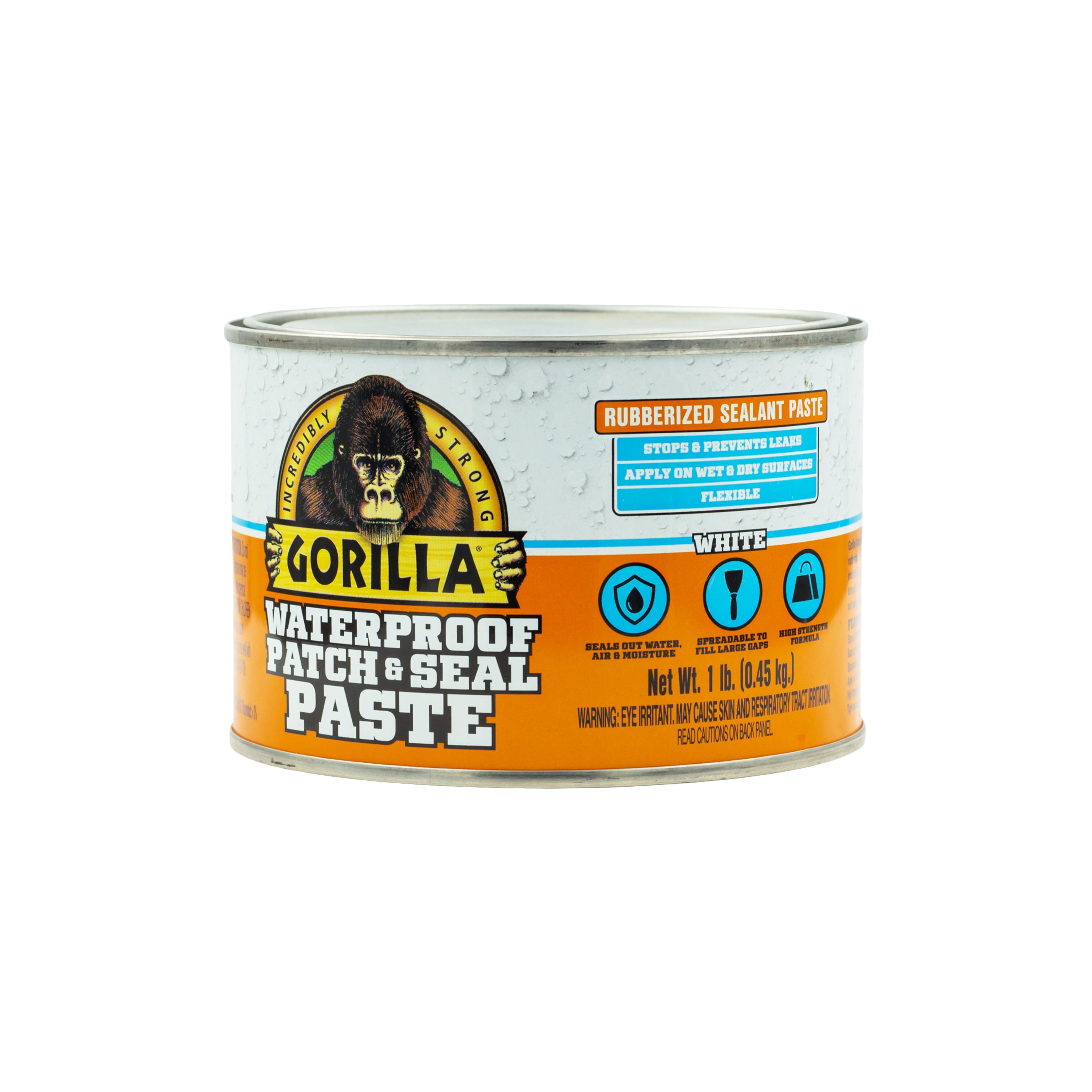 Gorilla Waterproof Patch and Seal Paste, Heavy-Duty Adhesive Sealant (White, 16 oz) ephwe