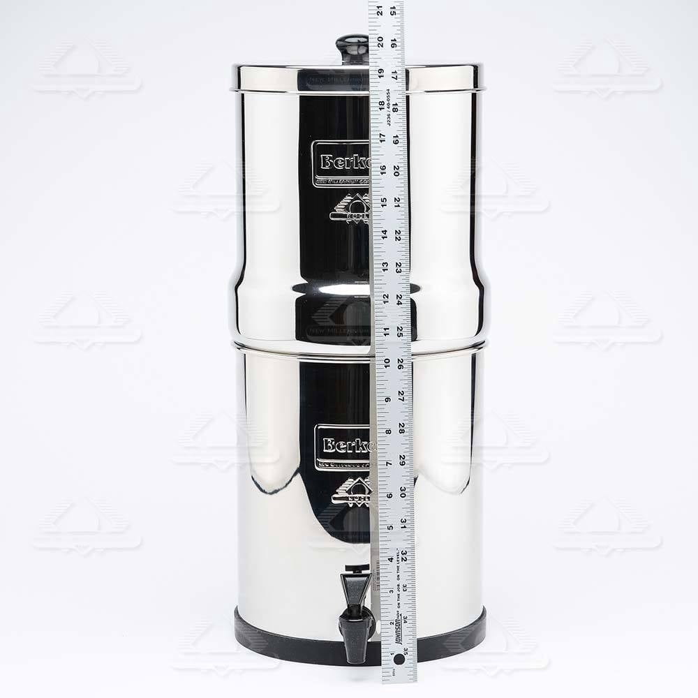 Berkey Big Water Filter System Stainless Steel Gravity-Fed Purifier (2.25 gal) vyqau - Image 5