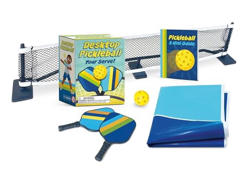 Running Press Desktop Pickleball: Your Serve! Interactive Mini Game Set (32 Pages, Paperback) 7eoh3
