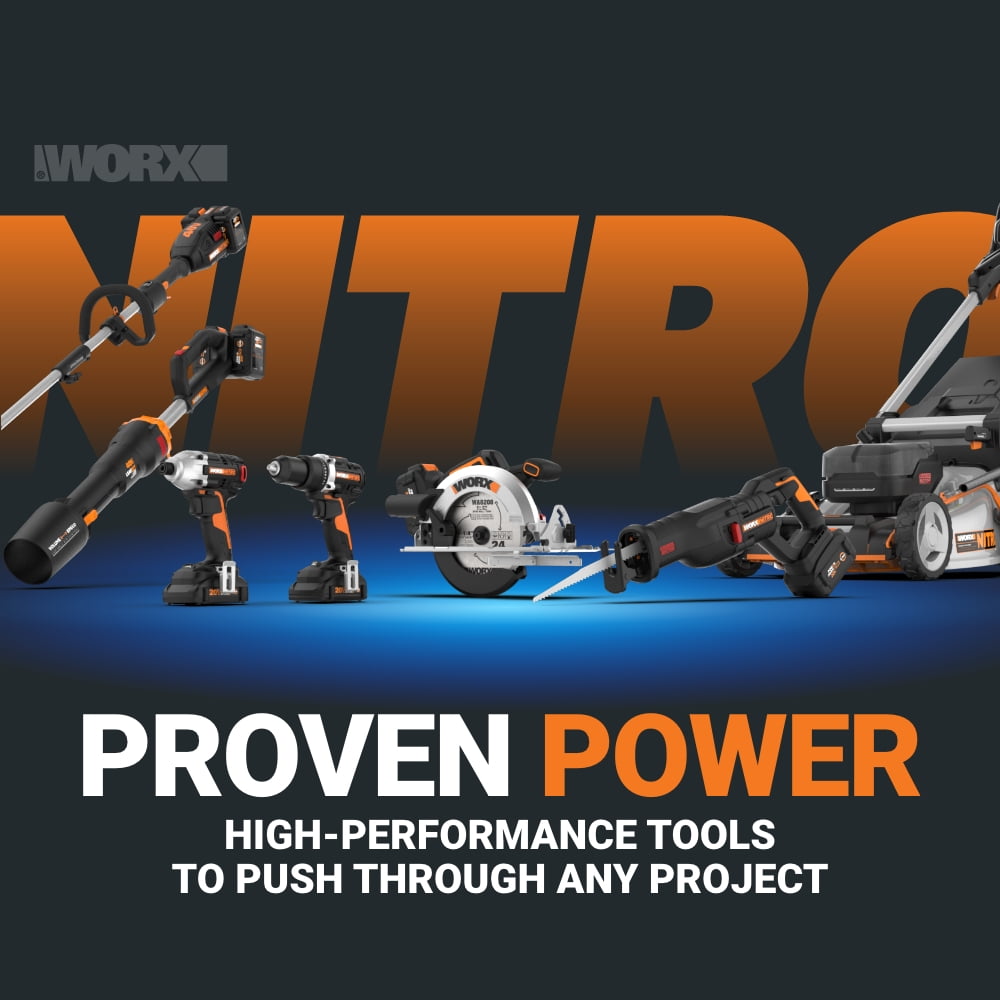 Worx Nitro Driveshare WA0222 40V Pole Saw Attachment (Black, 10 in) 9gyia