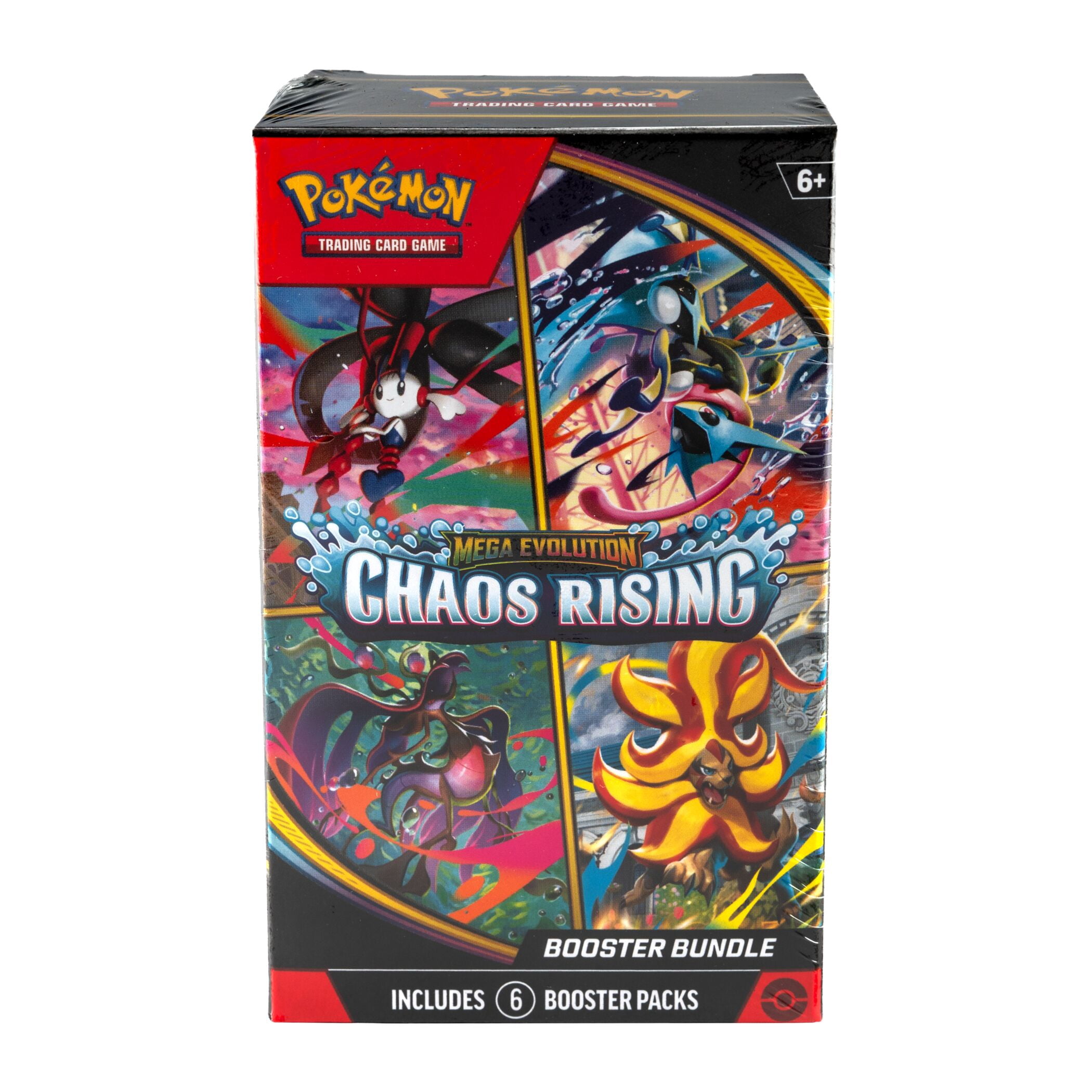 Pokémon Trading Card Game Mega Evolution Chaos Rising Booster Bundle (60 Cards, 6 Pack Set) sg3da