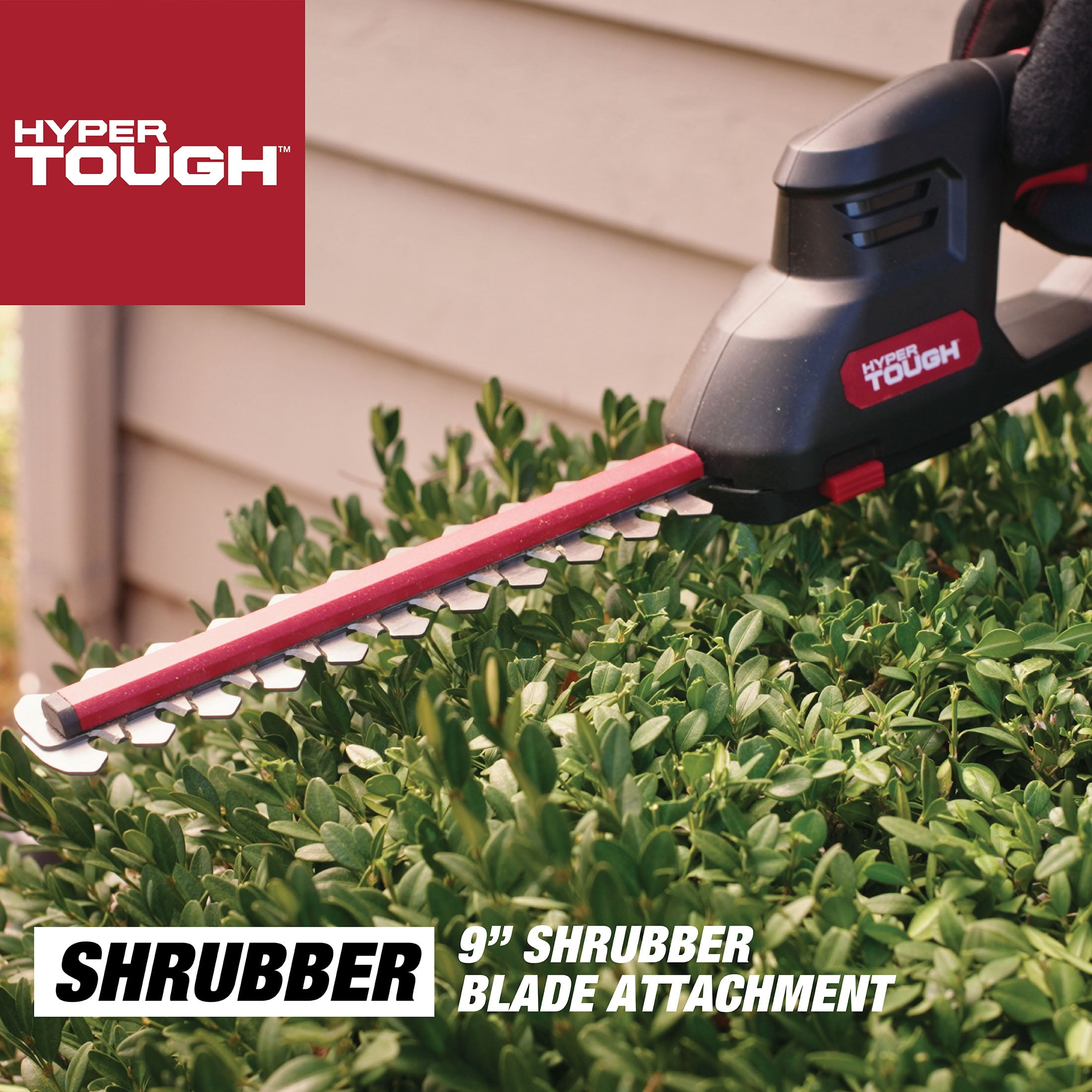 Hyper Tough 20V Cordless 2-in-1 Grass Shear and Shrubbery Trimmer (5 in and 9 in Blade Set) 47khx - Image 5