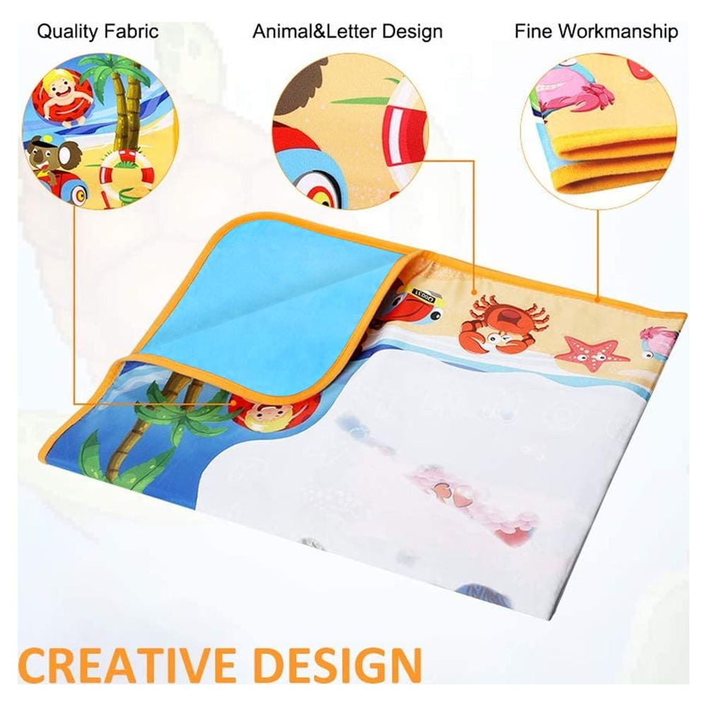 GPED Aqua Magic Water Drawing Mat Large Doodle Painting Pad for Kids (Blue, 40 in x 32 in) 183p3