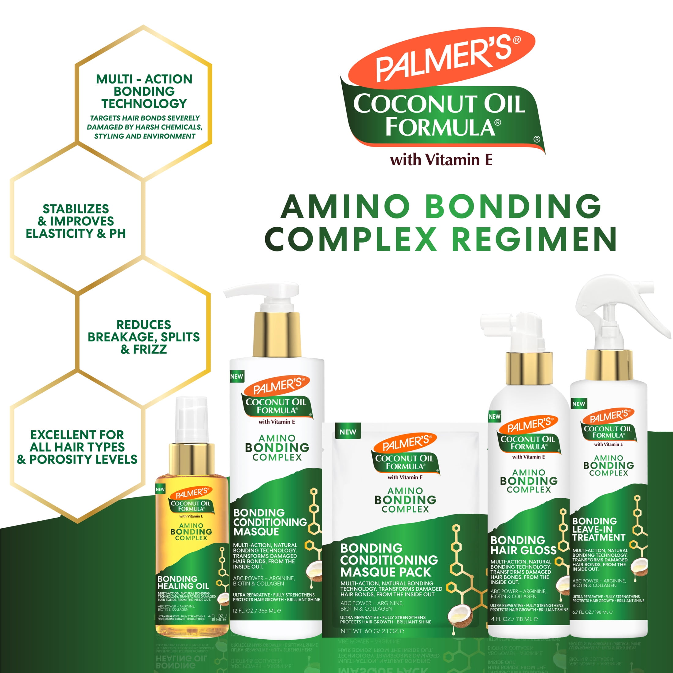 Palmer's Coconut Oil Formula Amino Bonding Complex Reparative Hair Masque (2.1 fl oz) hlrja