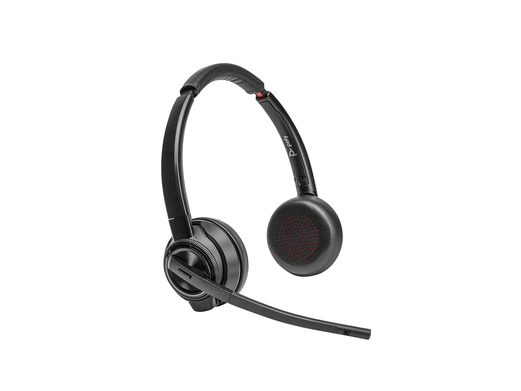 HP Poly Savi 8420 Office Stereo Headset (Microsoft Teams Certified, DECT Wireless, Noise Canceling) 7sji4