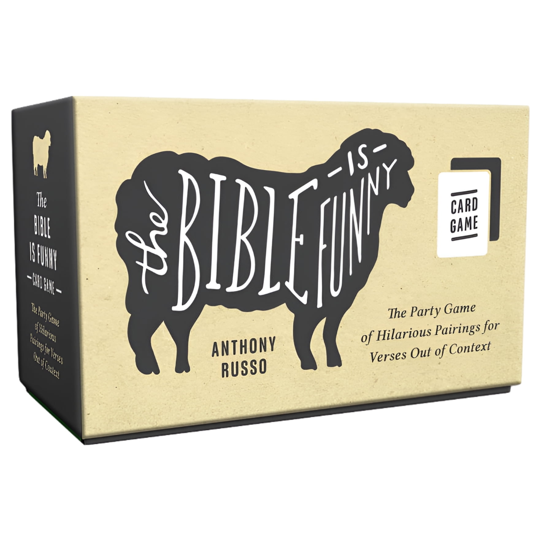 Anthony Russo The Bible Is Funny Card Game (Family Party Activity, 1 Pack) qt70p