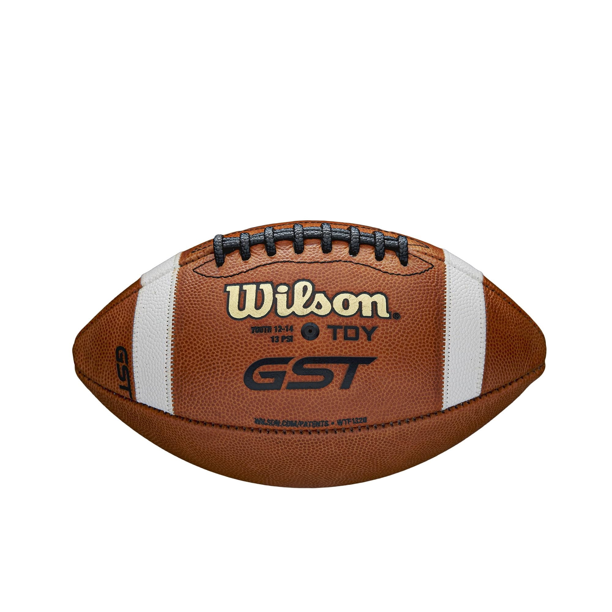 Wilson GST Youth Leather Football (Brown, Youth Size) 2z26v