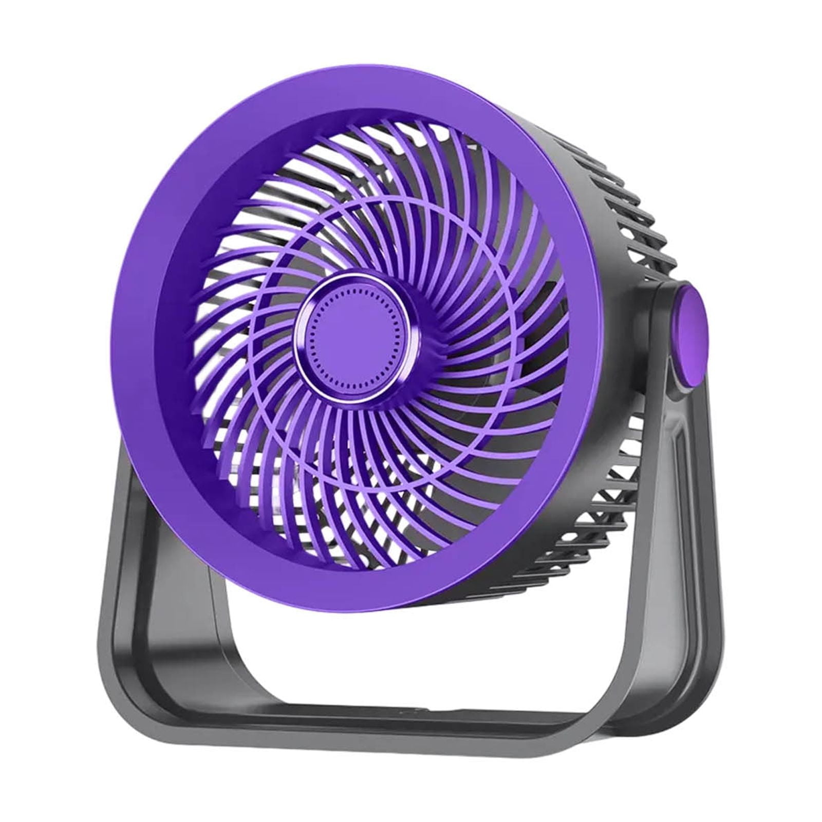 Bfogop Portable Desk Fan with LED Night Light and 3-Speed Adjustable Airflow (White, 7 in) 62l4e