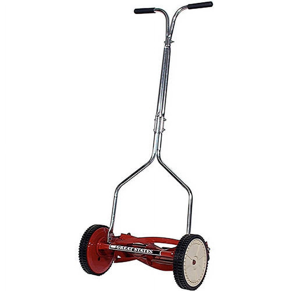 Great States 14 Inch 5-Blade Reel Lawn Mower (Red, 14 in) xcin5