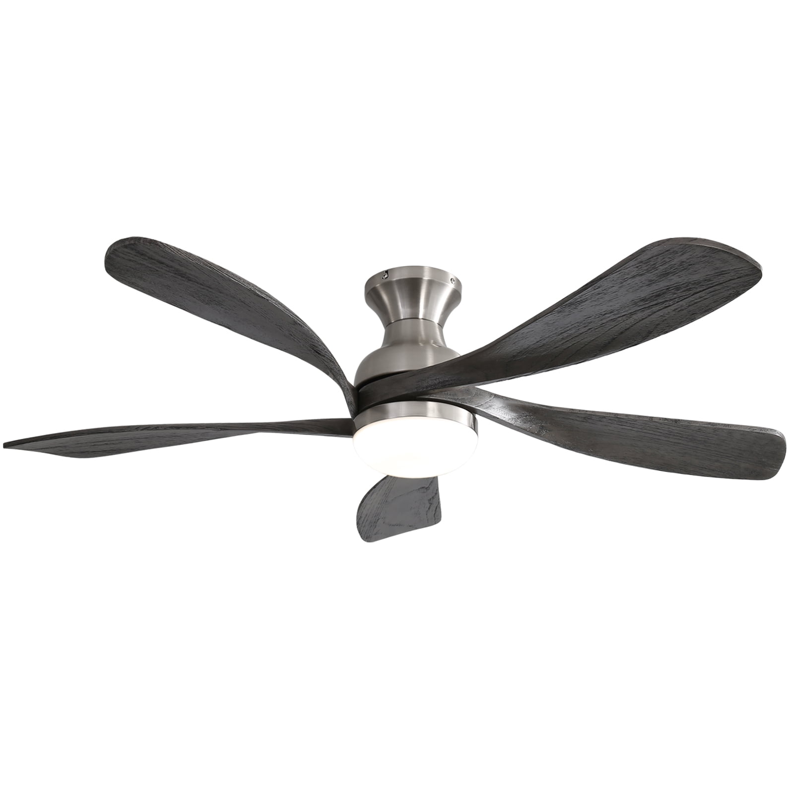 Sofucor 52 in Modern Ceiling Fan with LED Light and Remote (Black, 52 in) 5i6kl