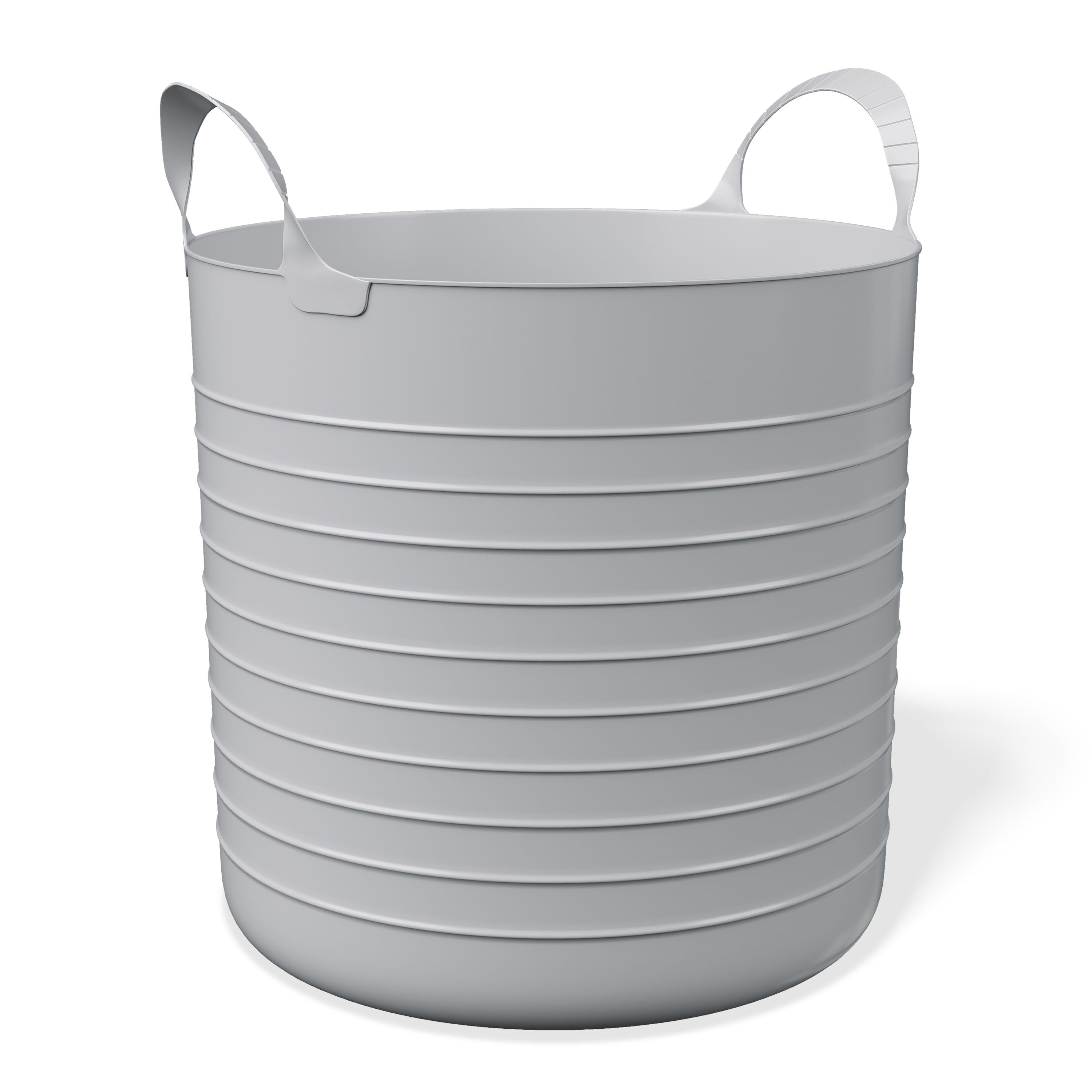 Mainstays Kids Large Flexible Storage Basket (Gray, 10 Gallon) qjbim