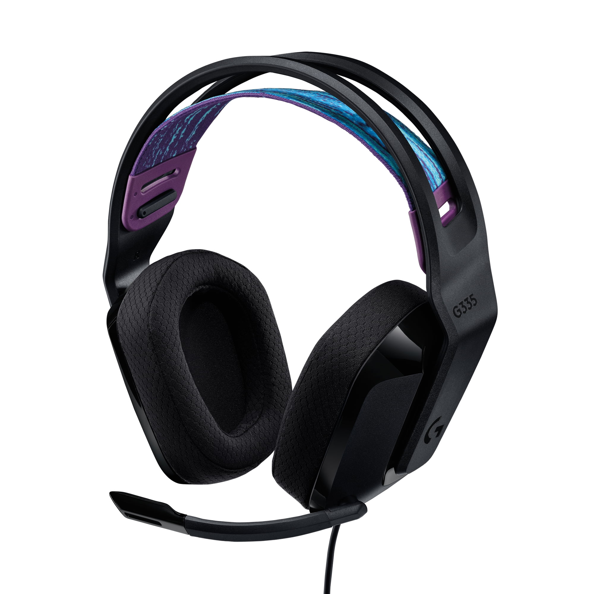 Logitech G335 Wired Gaming Headset with Microphone and Adjustable Suspension Headband (Black, 8.5 oz) 1o9f6