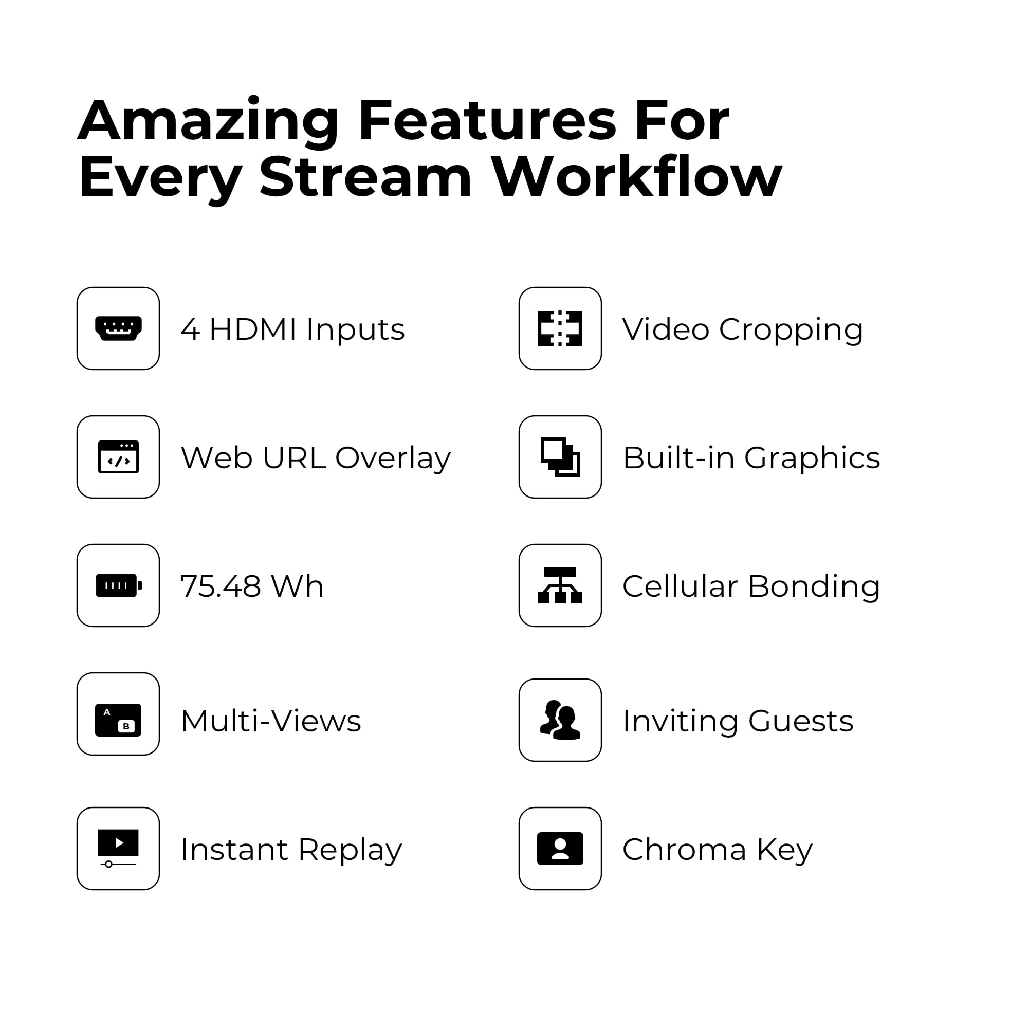 YoloLiv YoloBox Ultra All-in-One Live Streaming Encoder, Switcher, Monitor, and Recorder (Black, 1 Unit) ds61o