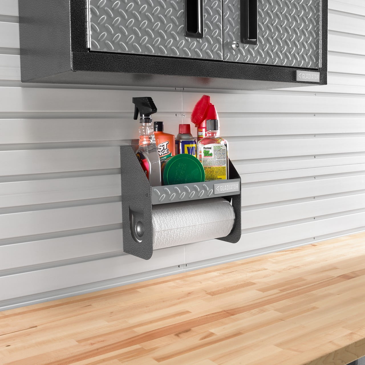 Gladiator Clean-Up Caddy Heavy-Duty Garage Storage Organizer (12 in W x 12.375 in H x 6 in D) etz7a