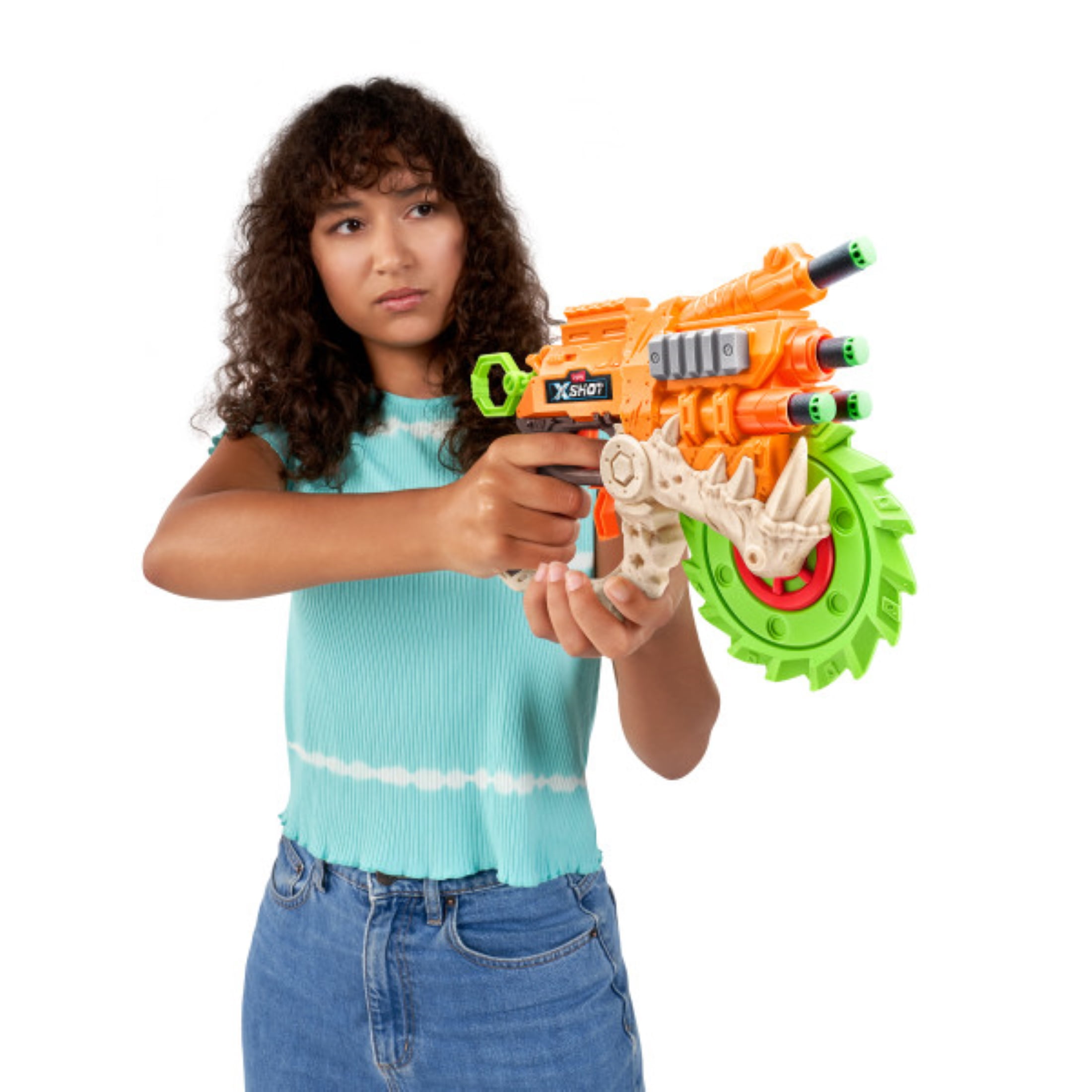 XSHOT Insanity HorrorFire Reaper X Outdoor Blaster with Spinning Saw Blade (8 Darts) j80lb