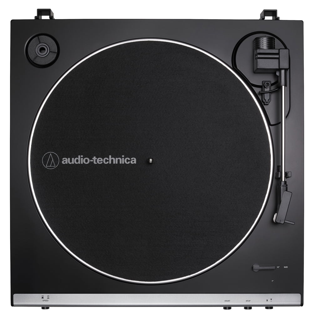 Audio-Technica AT-LP60X-GM Fully Automatic Belt-Drive Turntable (Gunmetal Black, 14.15 in x 3.84 in x 14.76 in) 8rqbs