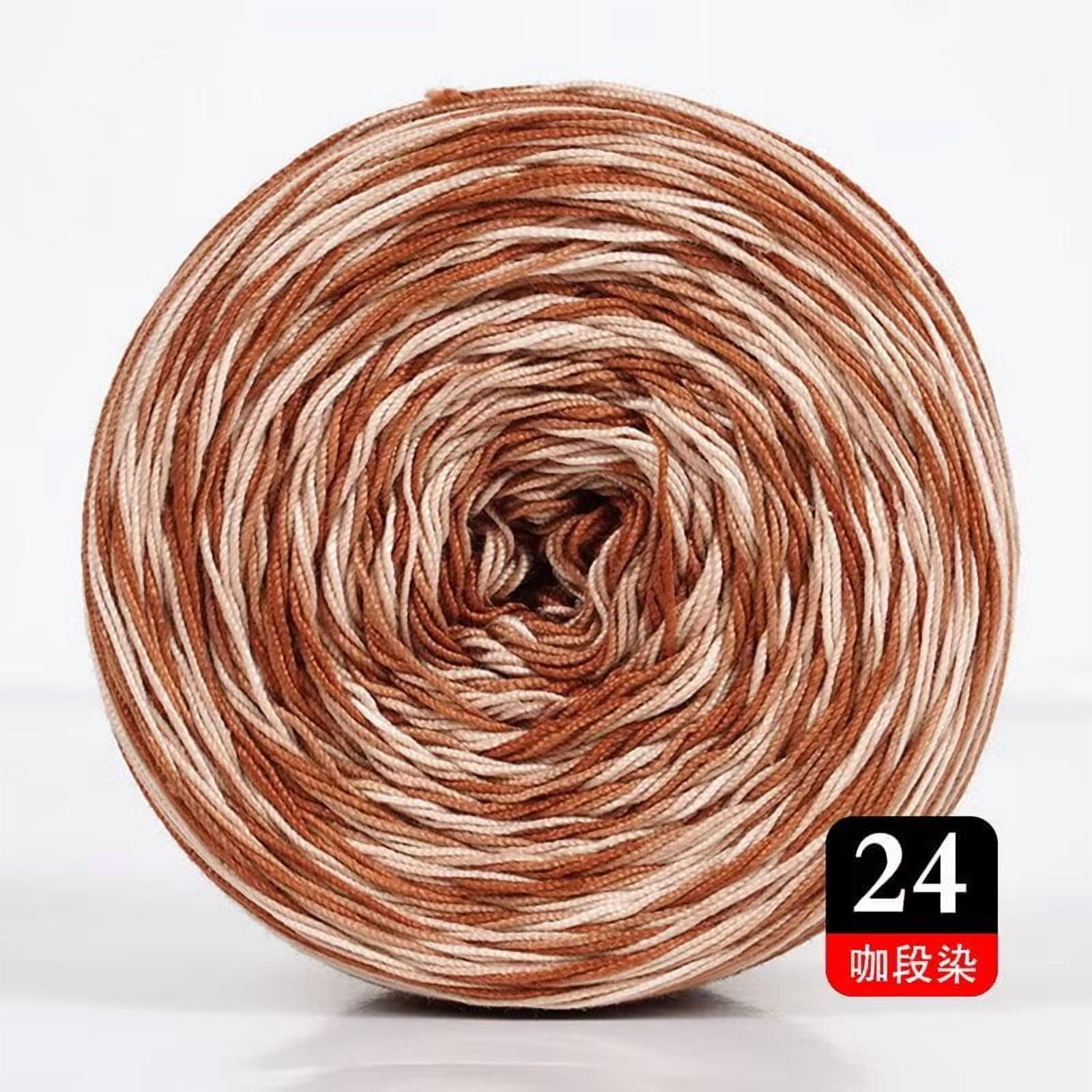 XmhyTop Cotton Crochet Thread for DIY Lace Crafts and Knitting (Brown, 1.8 oz) dj1ia