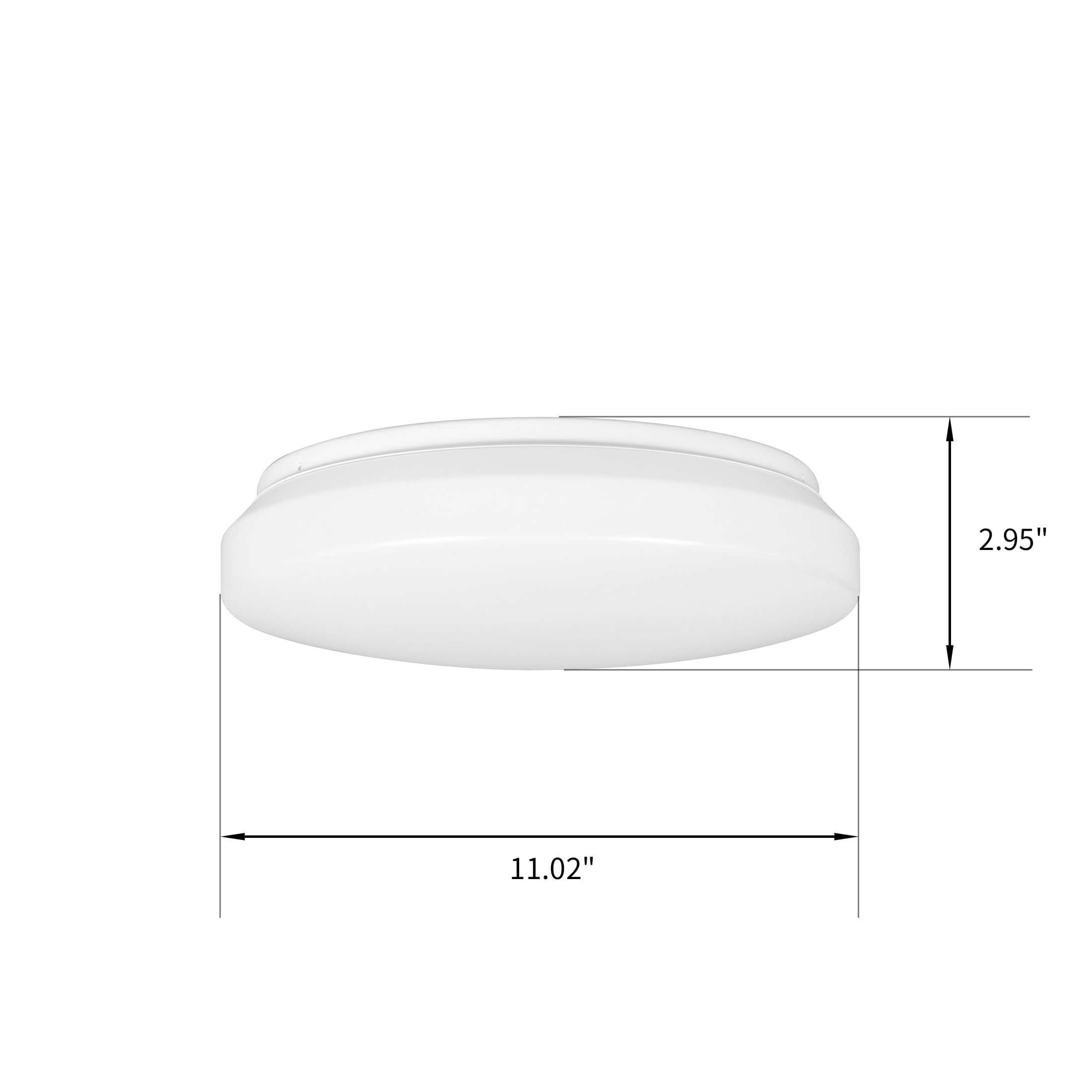 Mainstays Slim Integrated LED Flush Mount Ceiling Light (White, 11 in) pgwxk