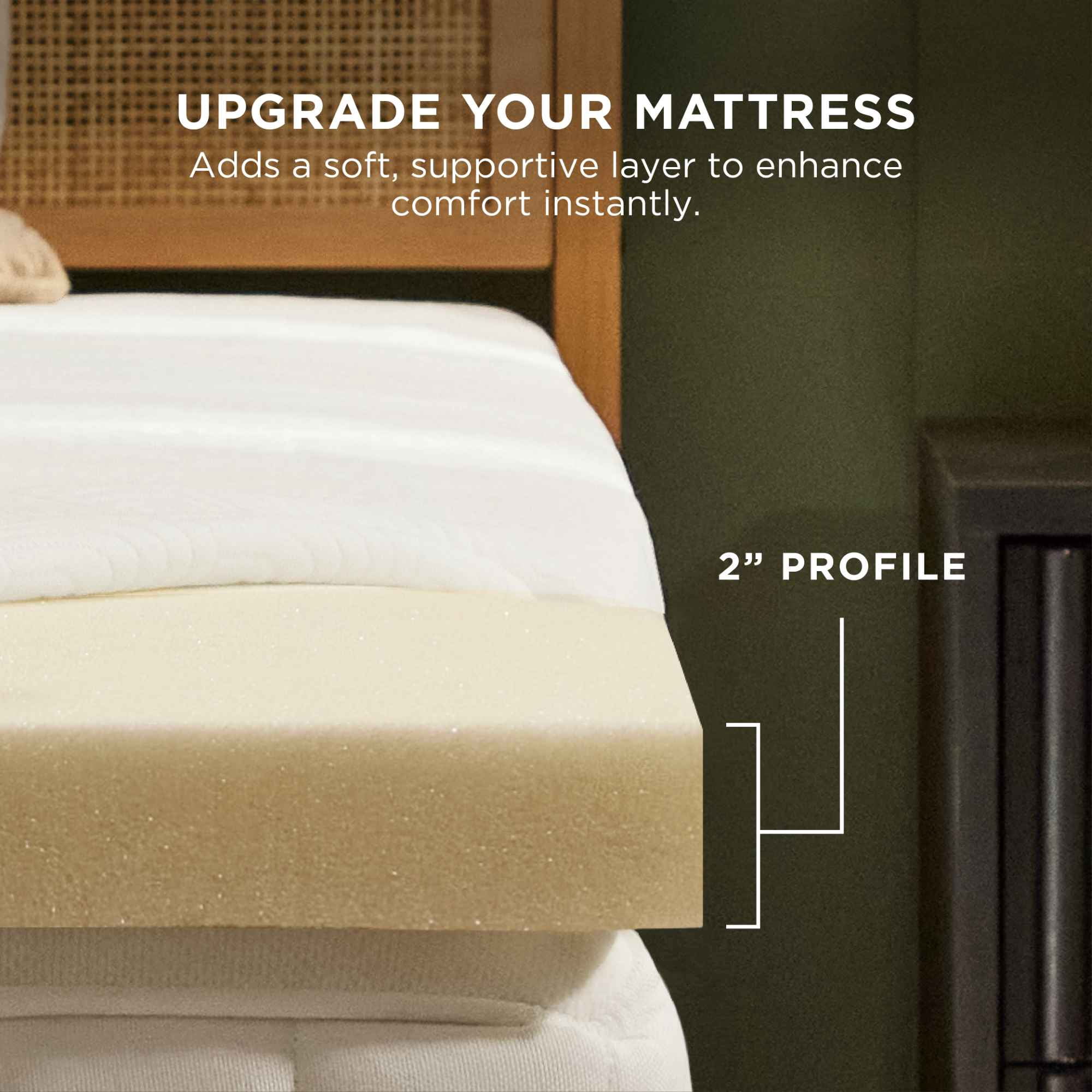 Tempur-Pedic Tempur-Cloud Mattress Topper, Pressure-Relieving Memory Foam (Twin, 2 in) j0aaj