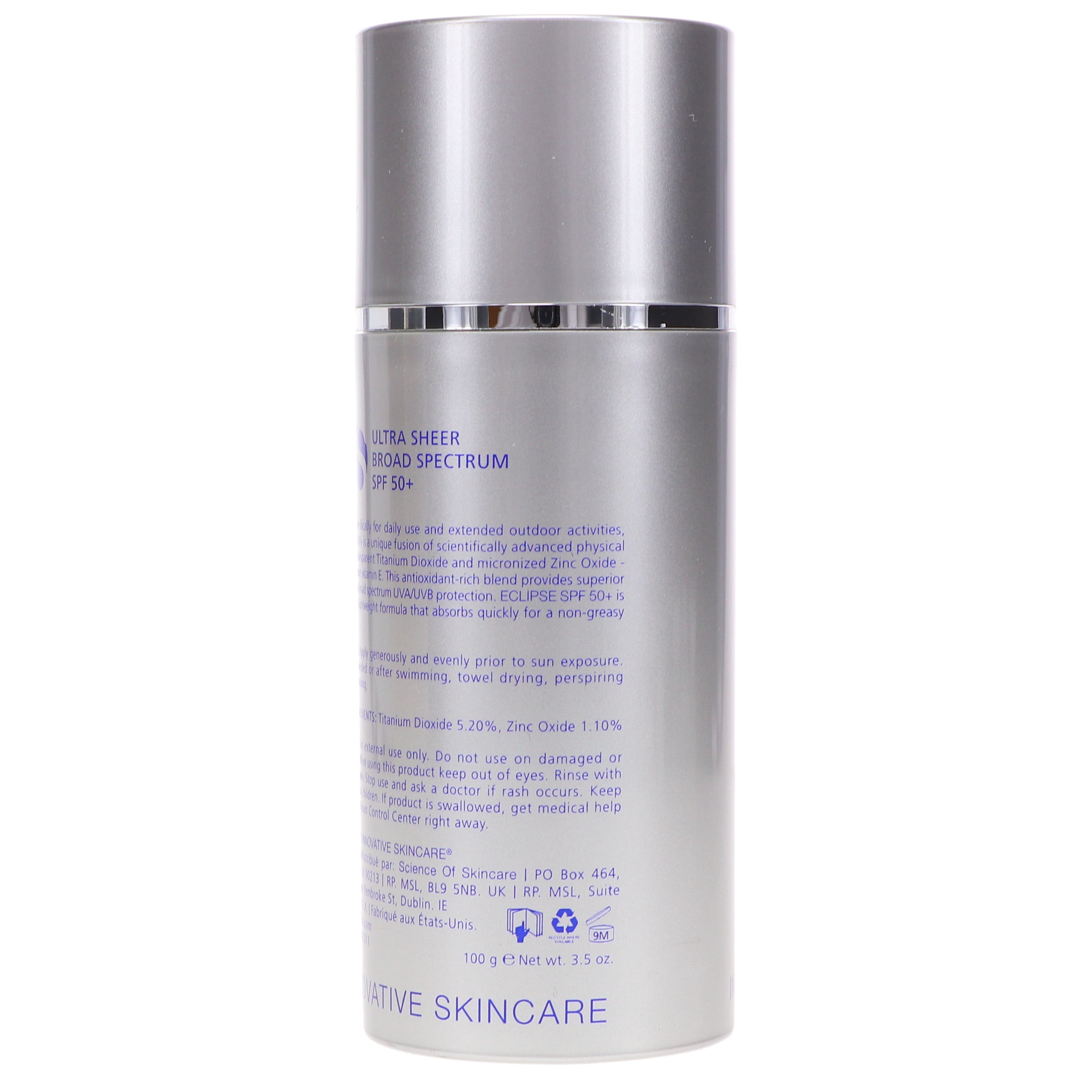 iS CLINICAL Eclipse SPF 50+ Sunscreen Broad-Spectrum UVA/UVB Protection (Clear, 3.5 oz) km8h6
