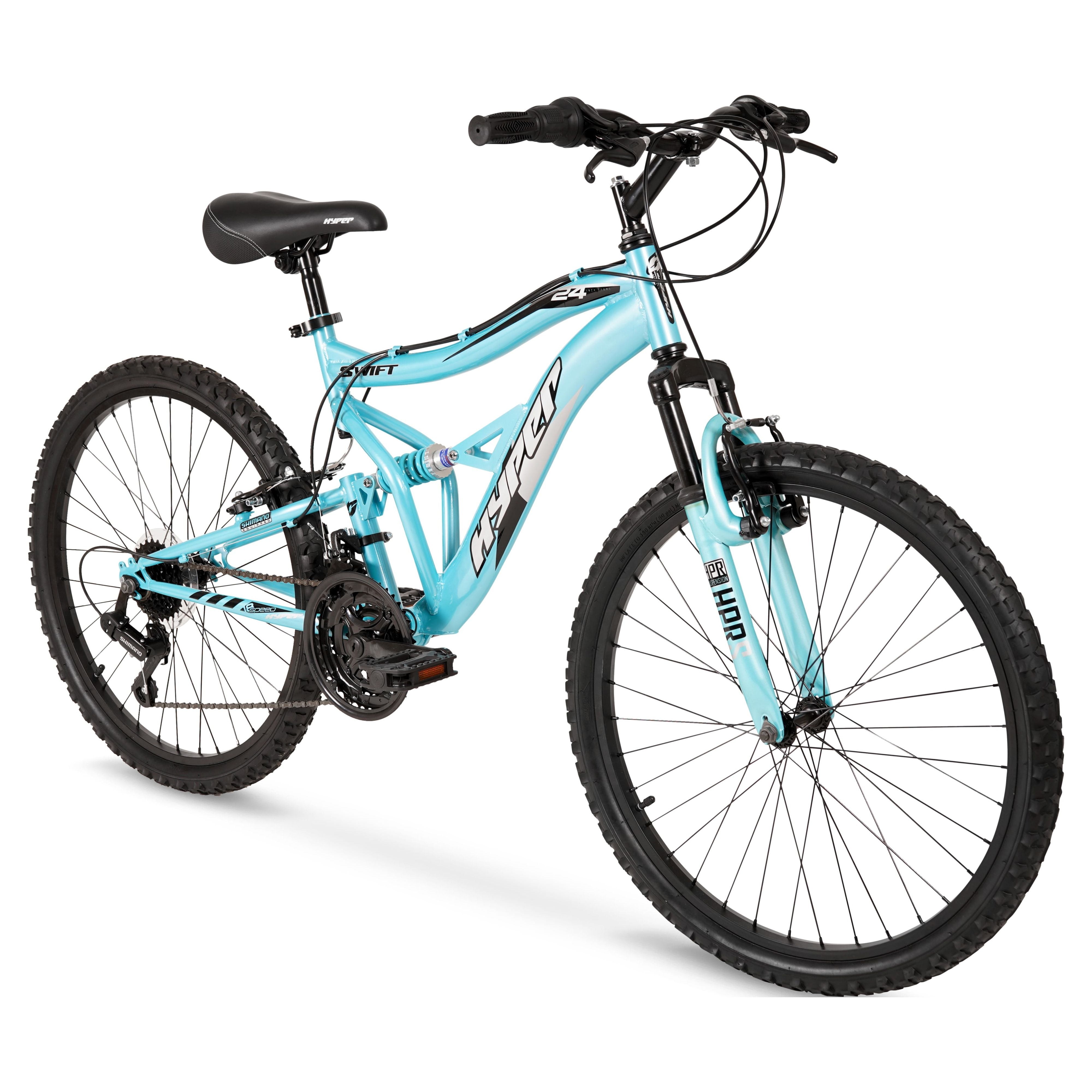 Hyper Bicycles Swift Mountain Bike (Blue, 24 in) p87jk