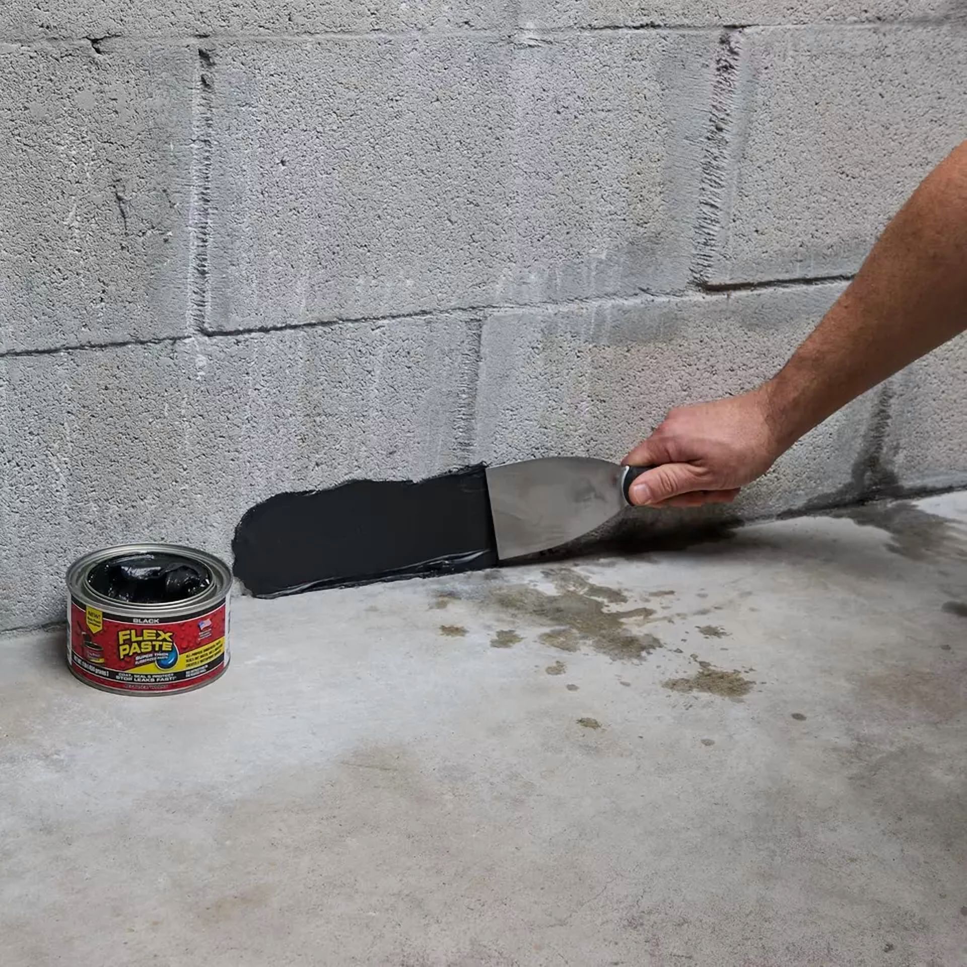 YANI Flex Paste Waterproof Sealant and Spackle Putty (Black, 1 lb) 2b6lr