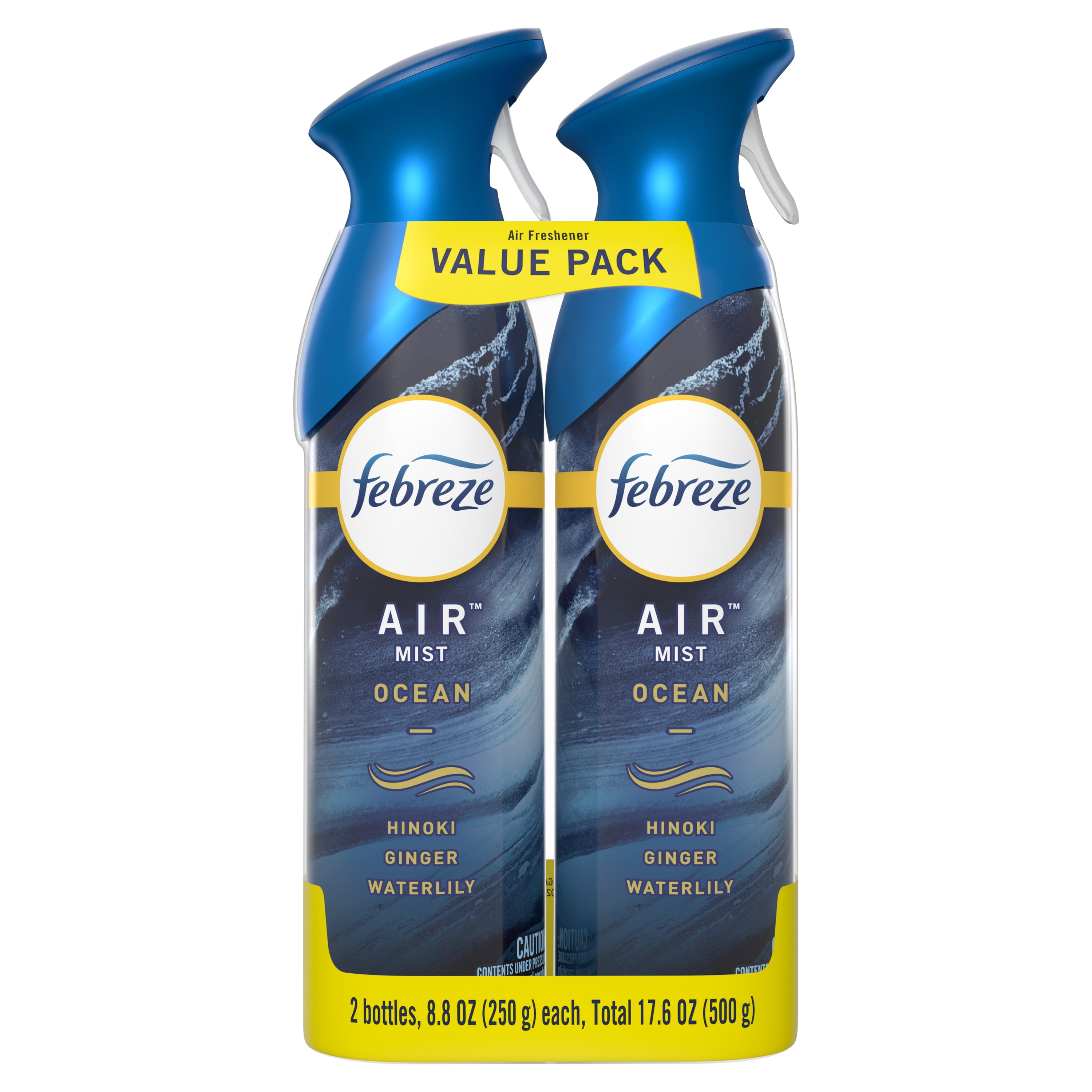 Febreze Air Freshener Room Spray, Odor-Fighting Mist, Ocean Scent (8.8 oz, 2 Count) 29rpw