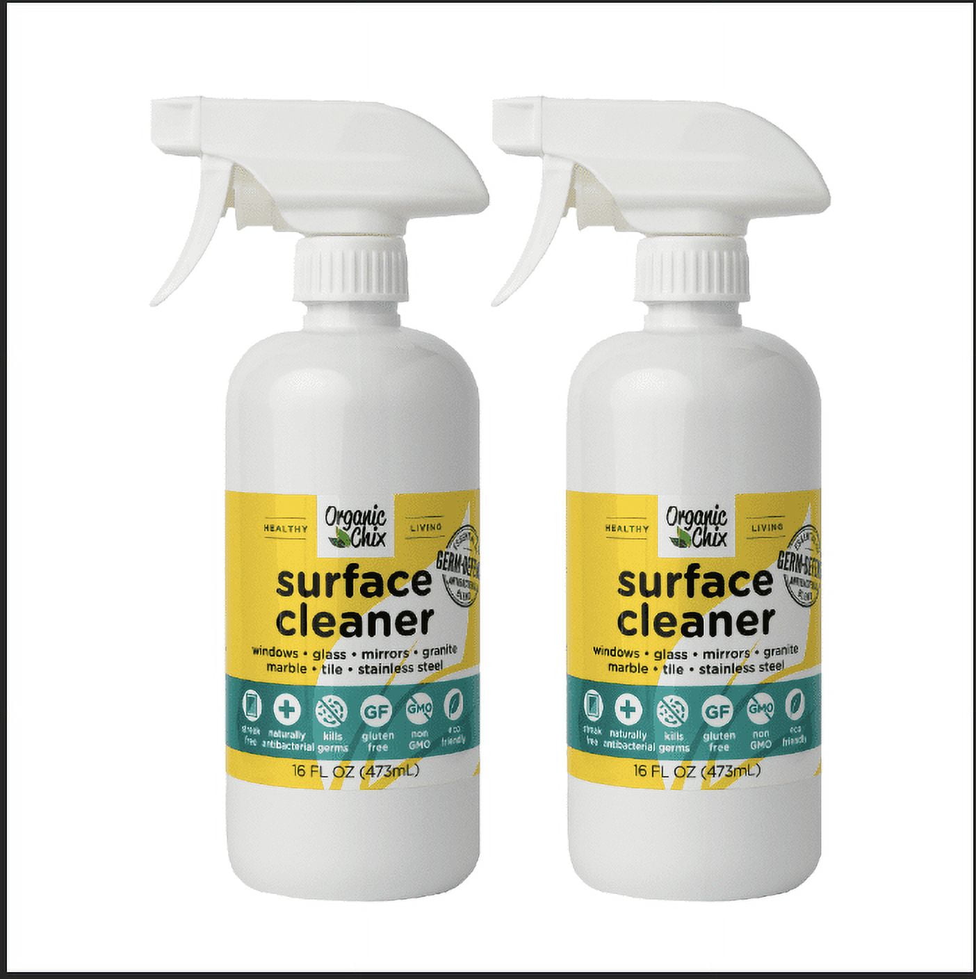 Organic Chix Natural Antibacterial All-Purpose Surface Cleaner (16 fl oz, 2 Pack) f5dst