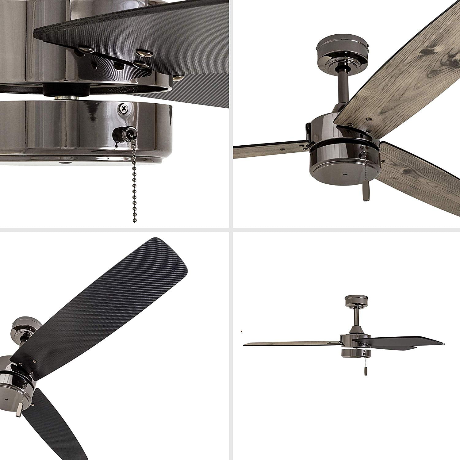 Prominence Home Journal Ceiling Fan (Gun Metal, 52 in) osoye