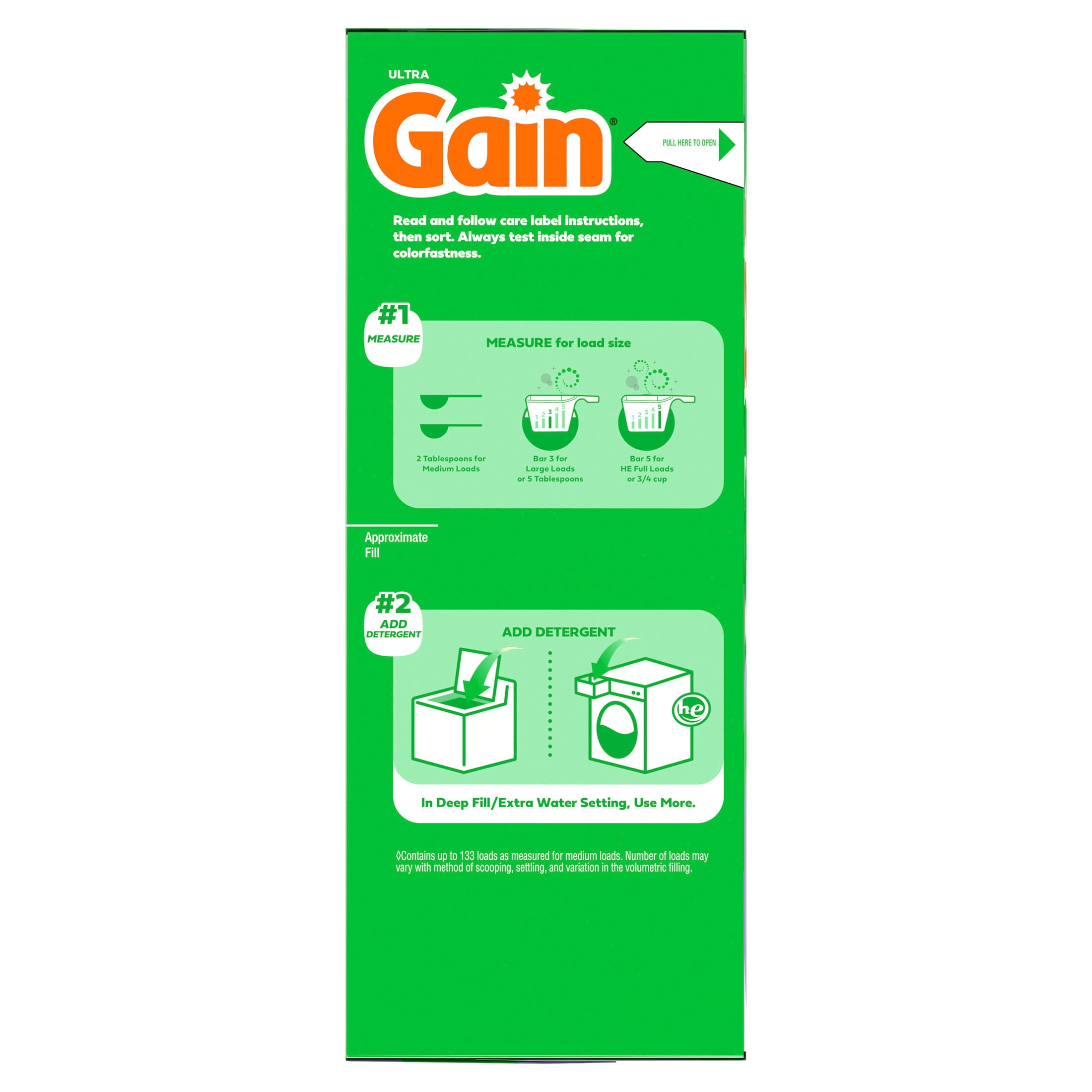 Gain Powder Laundry Detergent, Aroma Boost Lavender Scent, Long-Lasting Freshness (123 oz) rn2p3
