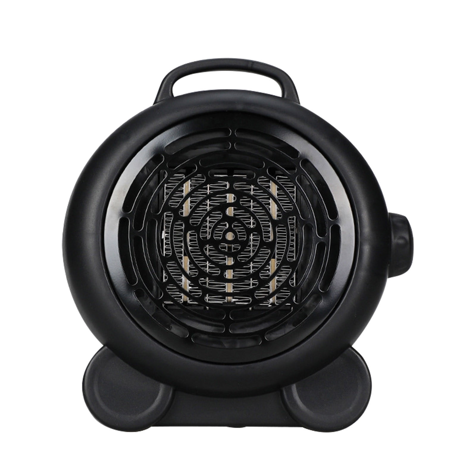 Wovilon 300W Mini Electric Fan Heater, Portable Desktop Space Heater for Indoor Use (Black, 6 in x 4 in x 4 in) 35ihv