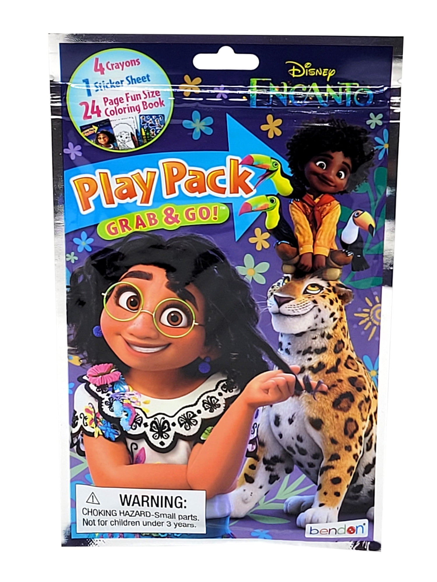 Disney Encanto Grab-n-Go Play Pack Activity Set with Crayons and Stickers (White, 10 Pack) xk4by