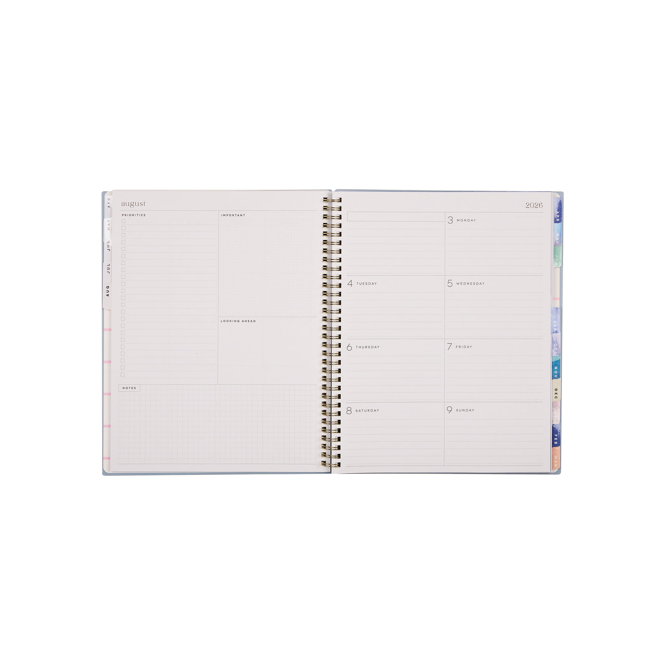 Happy Planner Bright Year 15-Month Weekly & Monthly Planner, Dashboard Layout (8.5 in x 11 in) gzv9t