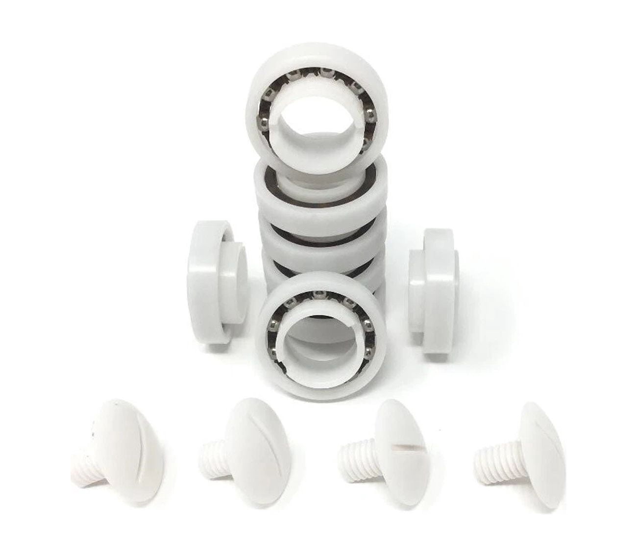YANI Pool Cleaner Ball Bearing Replacement Kit for Polaris 180 280 (C-60, 4-Pack Screws Included) q7u2f