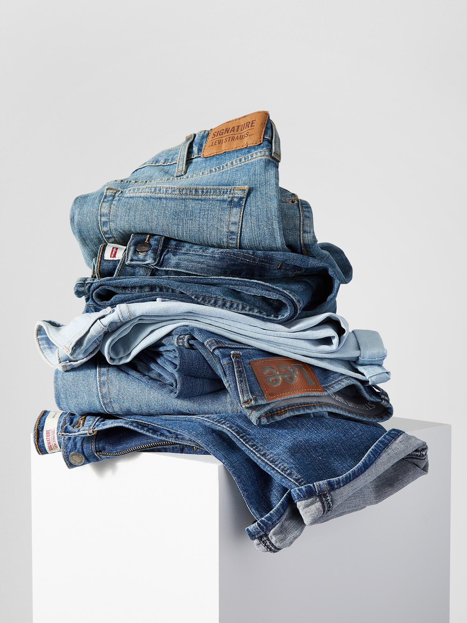 George Men's Classic Fit 100% Cotton Regular Fit Jeans (Blue, 32 x 32) gf9cq