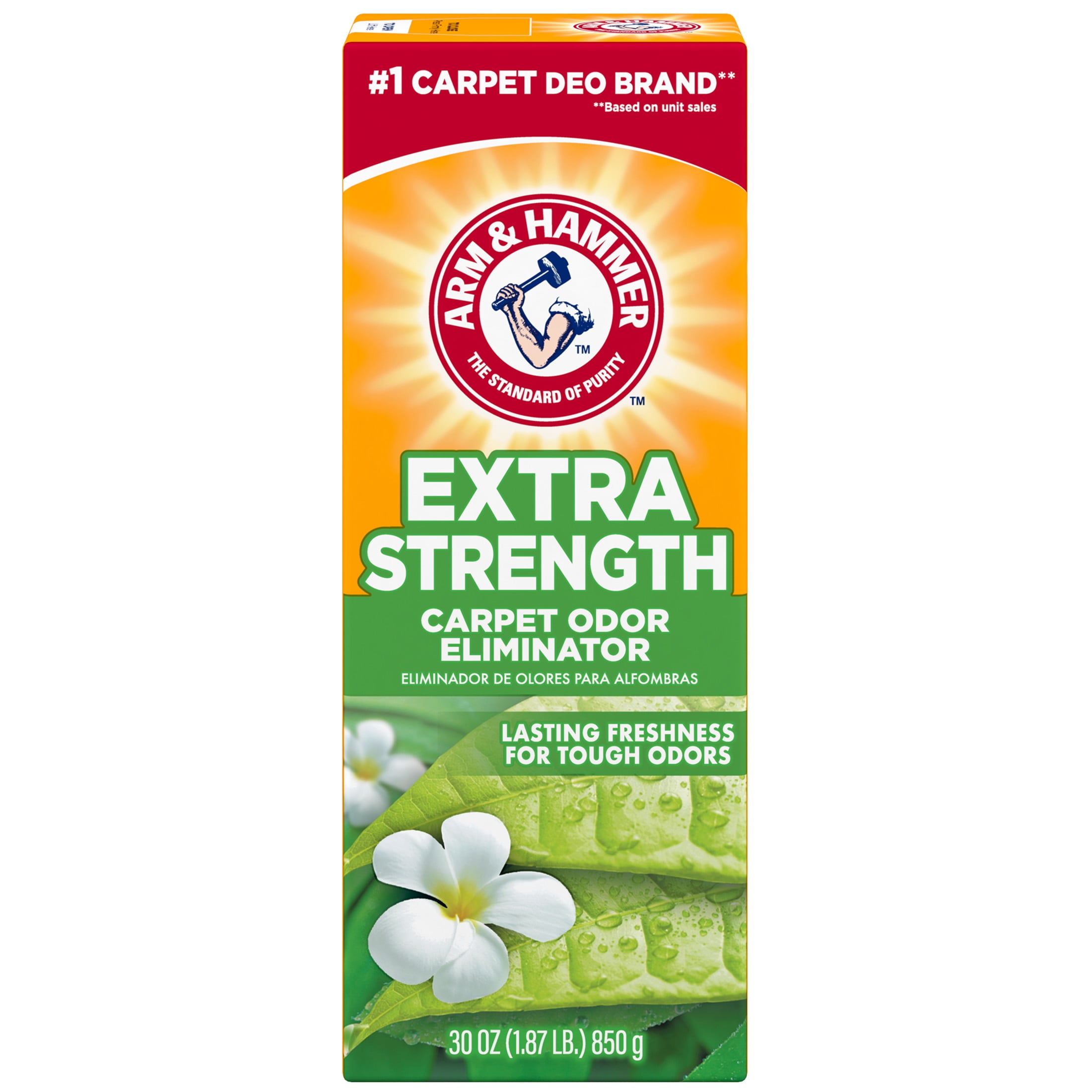 ARM & HAMMER Extra Strength Carpet Odor Eliminator Powder, Long-Lasting Fresh Scent (30 oz) bd2fs