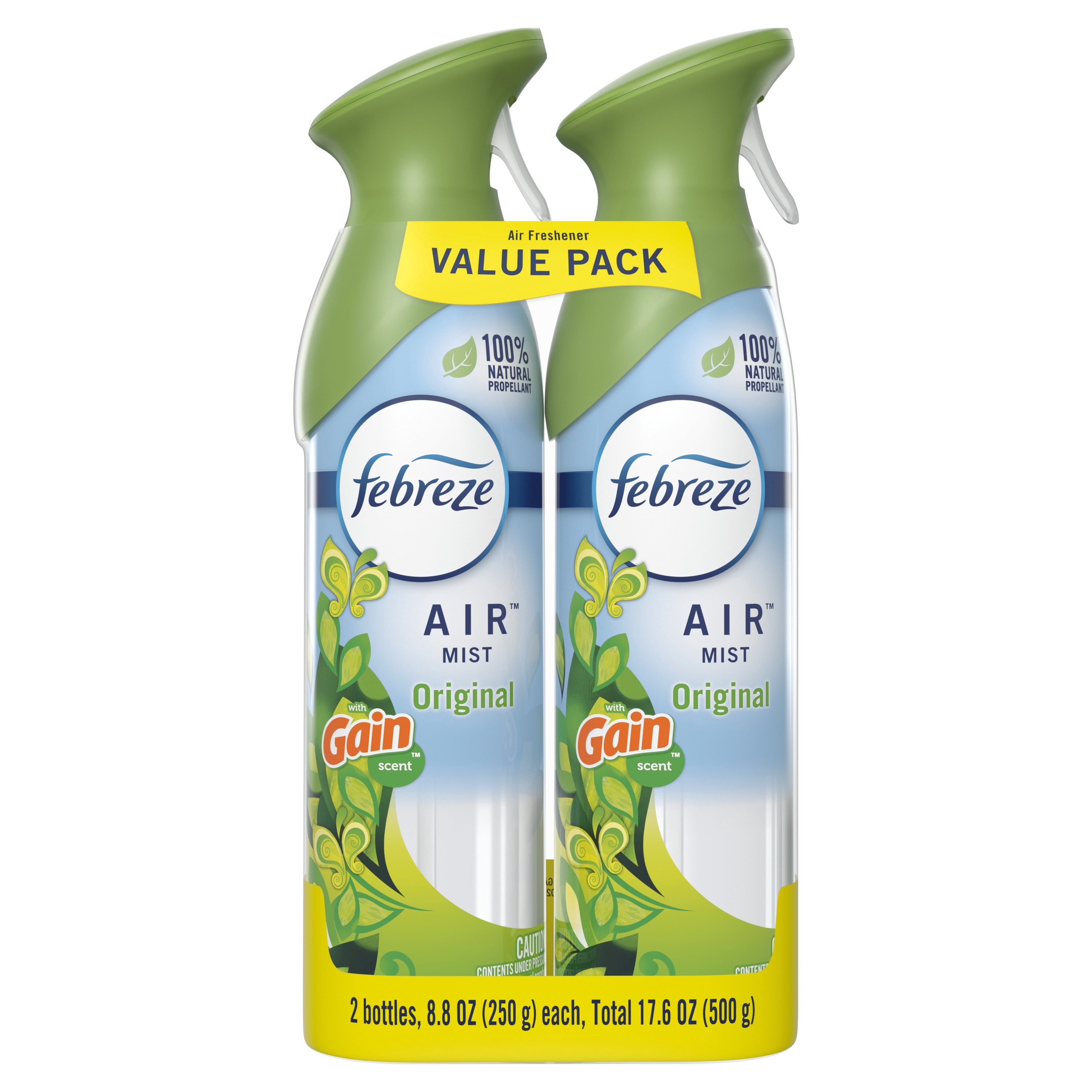 Febreze Air Freshener Spray, Odor-Fighting Room Mist, Gain Original Scent (8.8 oz, 2 Count) 8hcy1