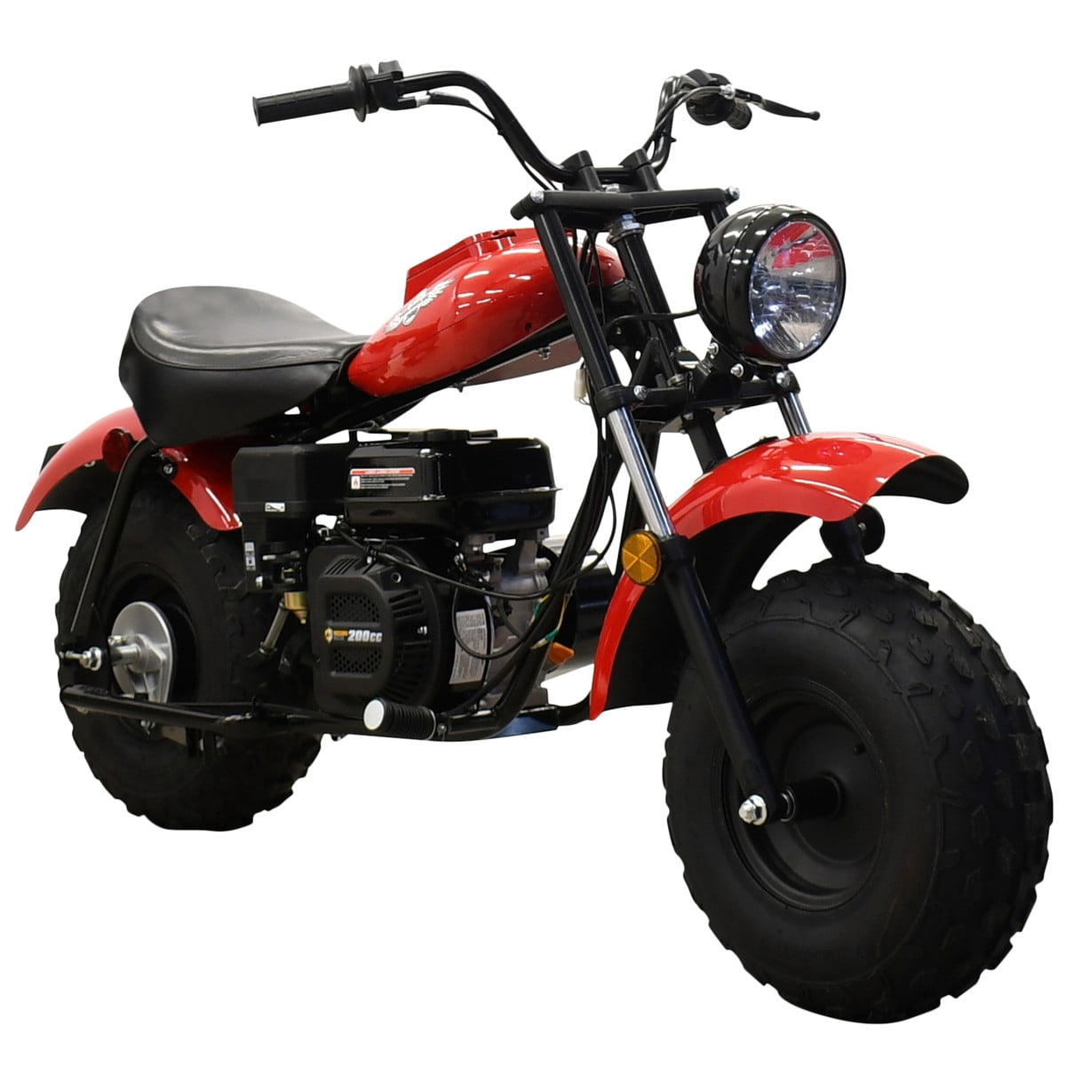 Massimo MB200 Minibike 196cc Gas Powered Off-Road Trail Bike (Red, 200 lb Capacity) wx2zh