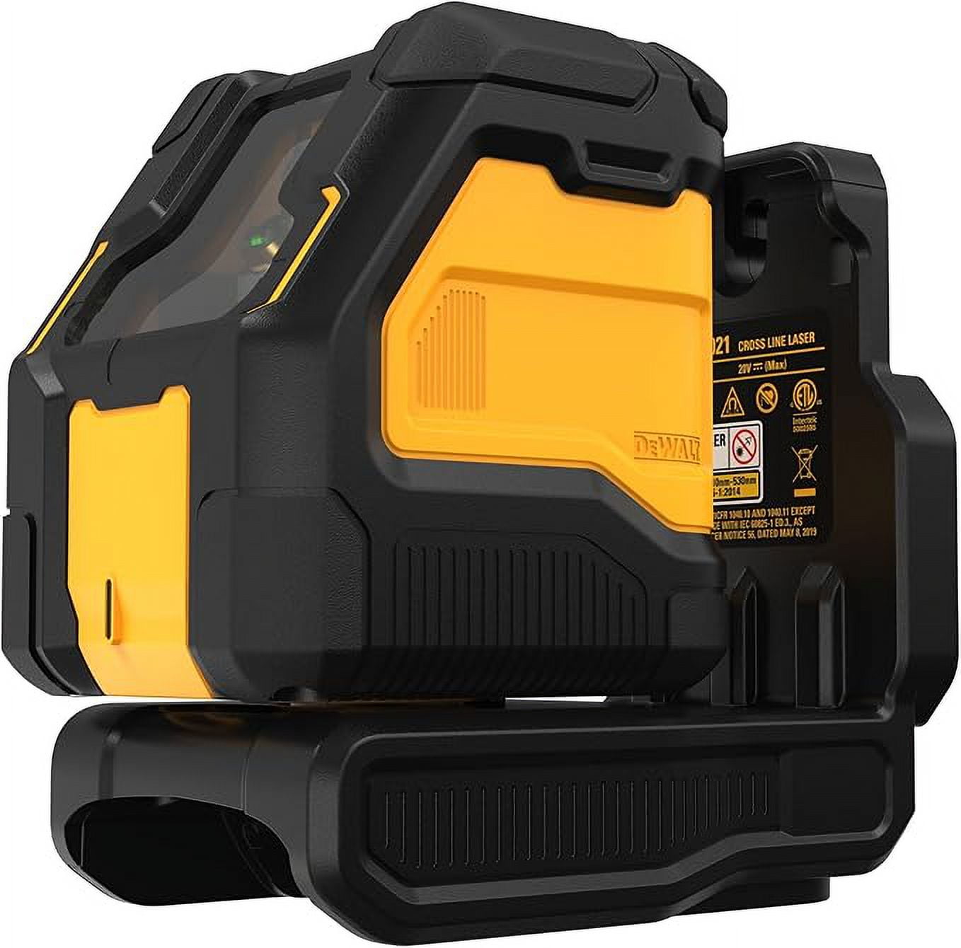 DEWALT 20V MAX Cross Line Laser Level, High-Visibility Green Beam, Self-Leveling Tool (Green, Bare Tool) 97u47