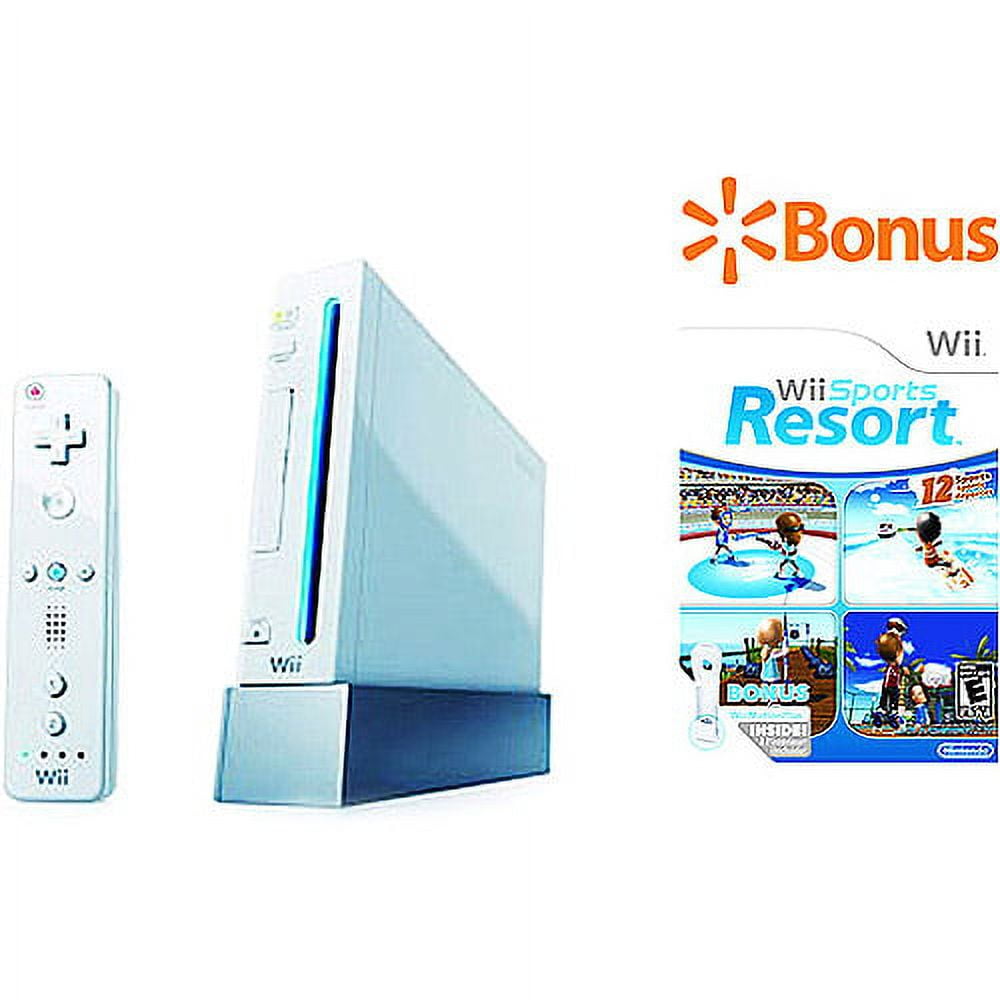 Nintendo Wii Sports & Resort Special Value Edition Console Bundle (1 Controller, 2 Games) s5m23