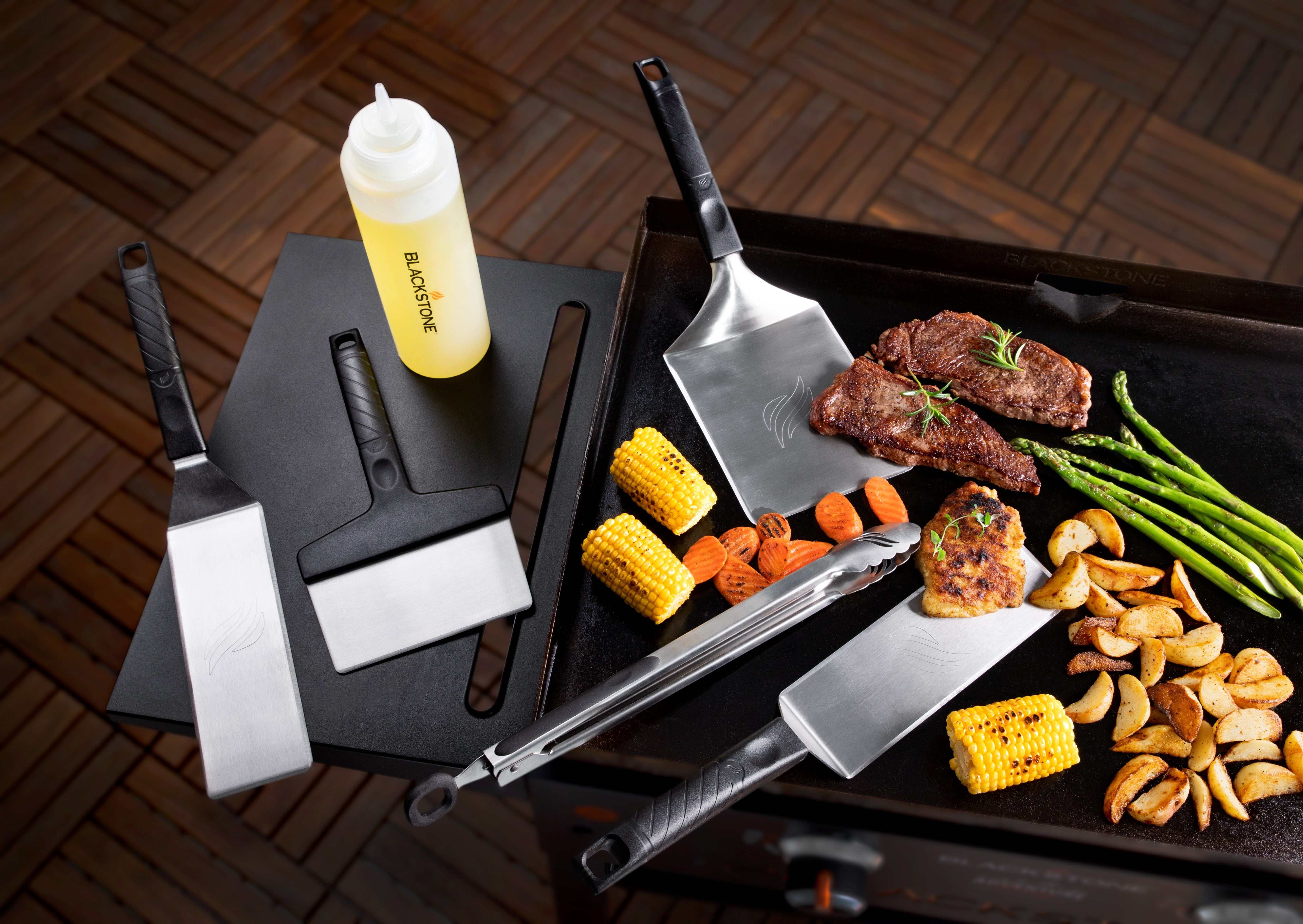 Blackstone Deluxe Stainless Steel Griddle Spatula Tool Set (6-Piece) t2a99