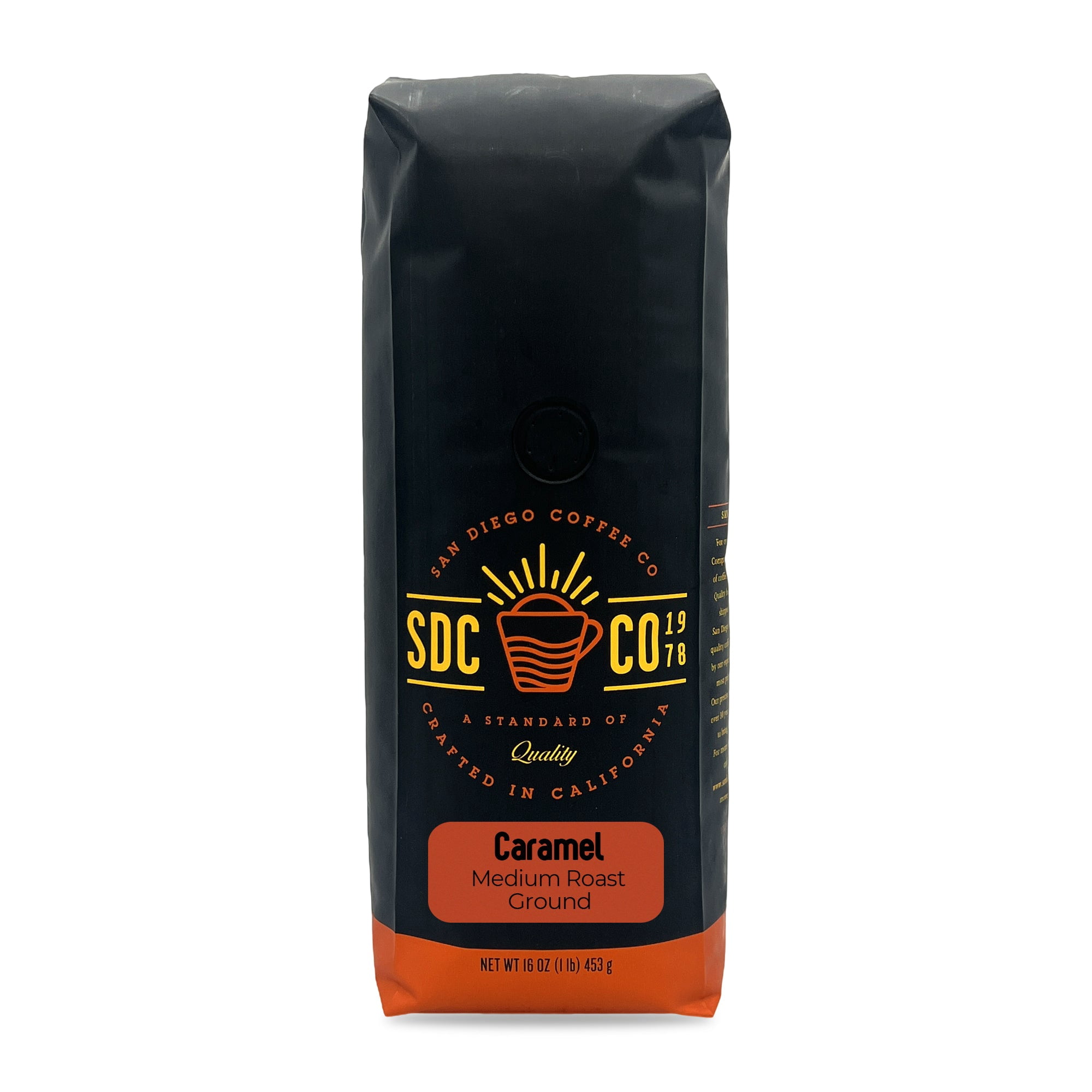 San Diego Coffee Caramel Medium Roast Ground Coffee (16 oz) n9fvm