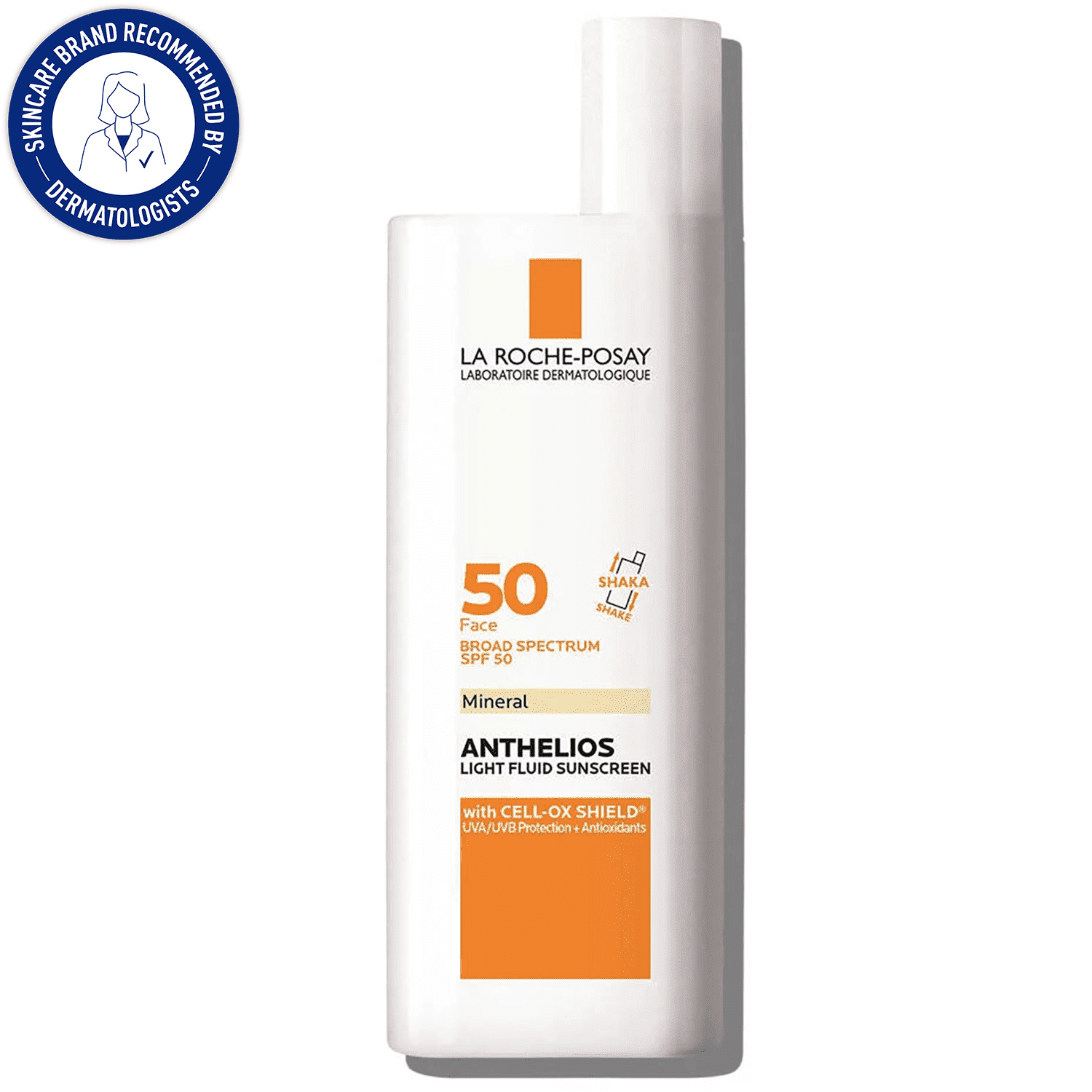 La Roche-Posay Anthelios Mineral Ultra-Light Sunscreen Fluid, Broad Spectrum SPF 50, Matte Finish for Face (1.7 fl oz) 891gj